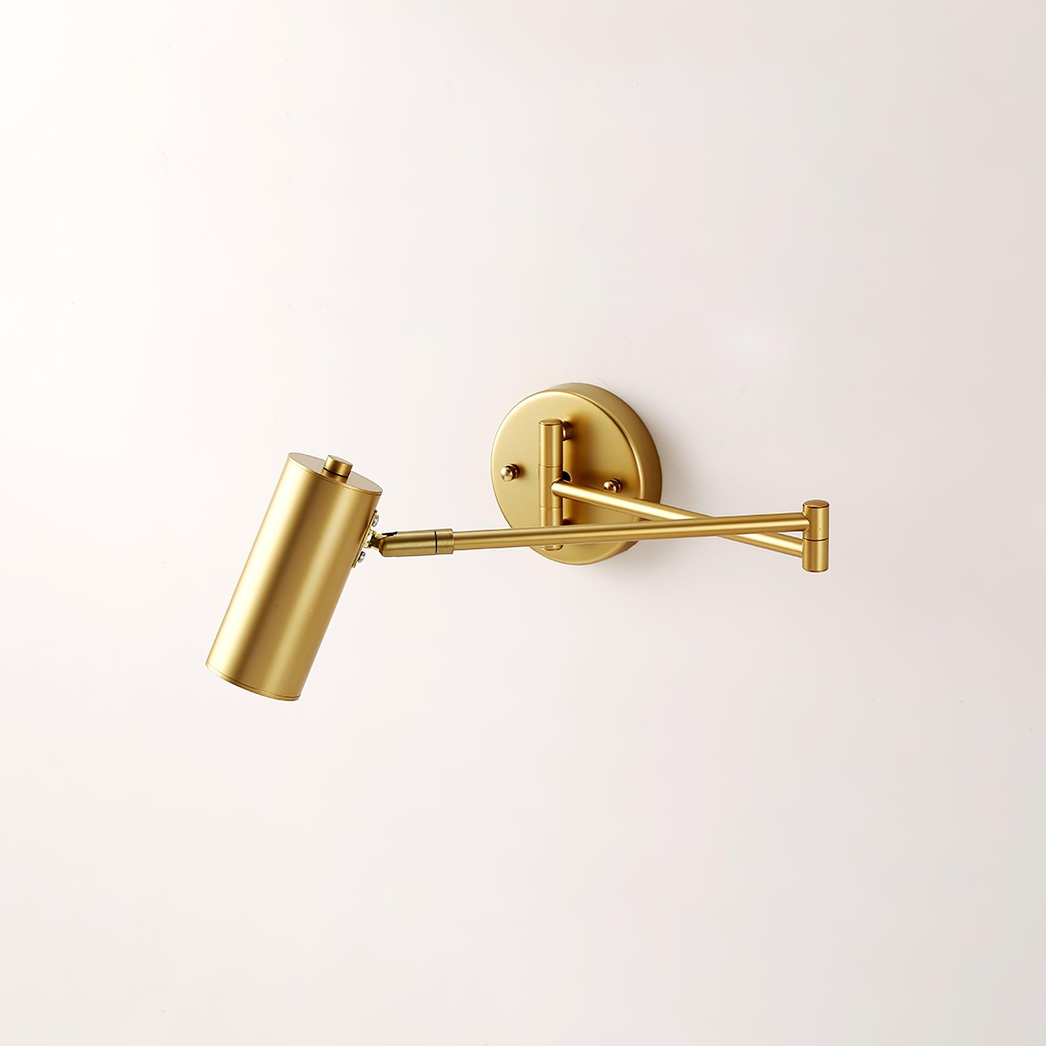 Lustra Wall Sconce Brass Swing Arm Adjustable - Neutral Decor