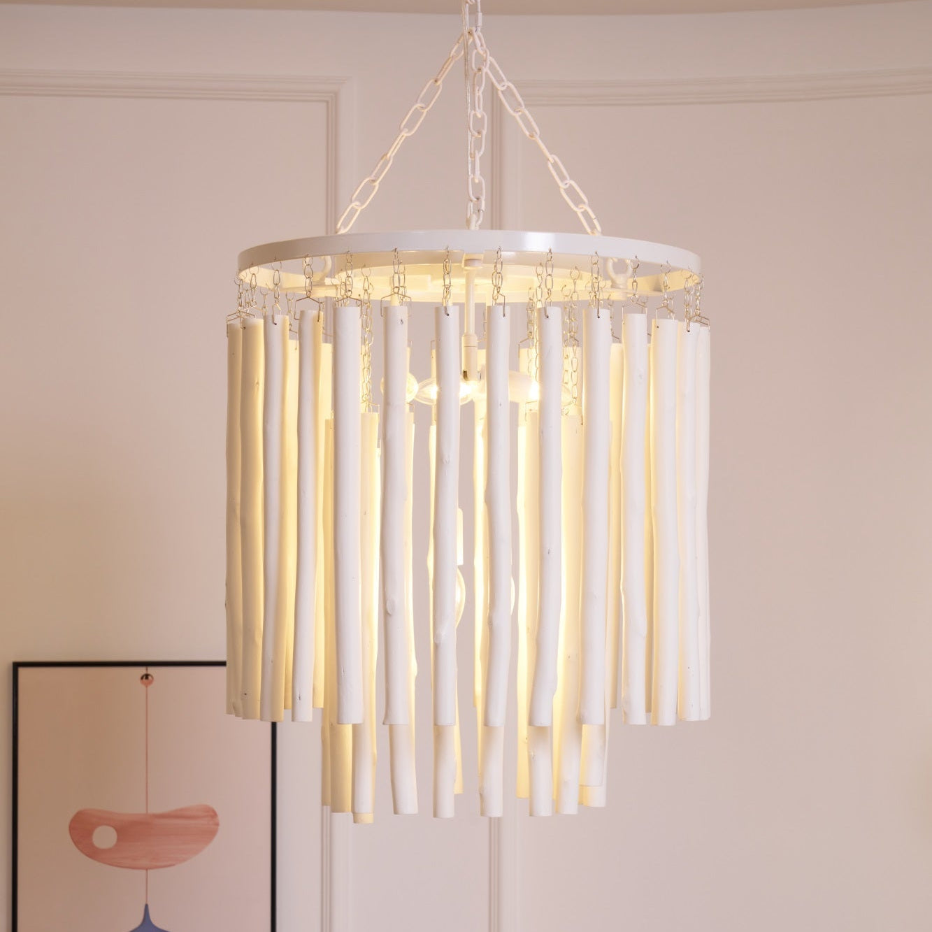 Nyphaiel Postmodern Luxury Wood Chandelier - Neutral Decor