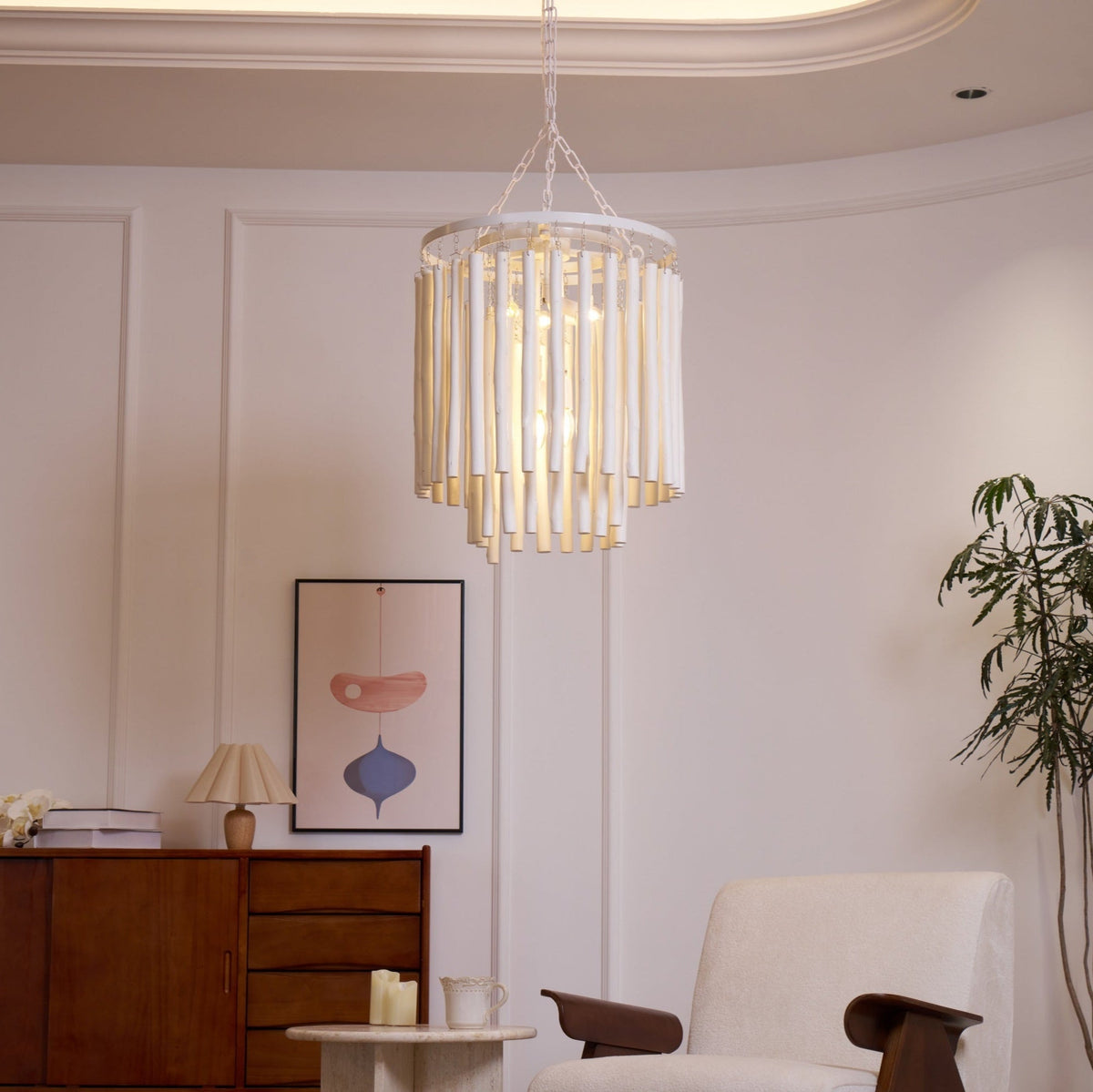 Ravenborne Wood Chandelier