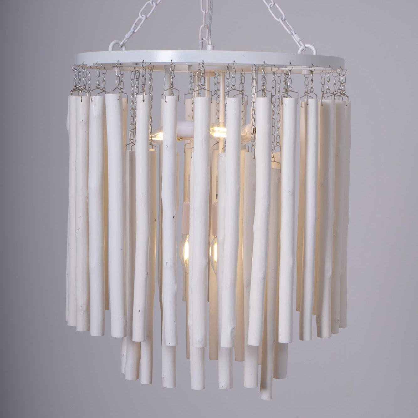 Nyphaiel Postmodern Luxury Wood Chandelier - Neutral Decor