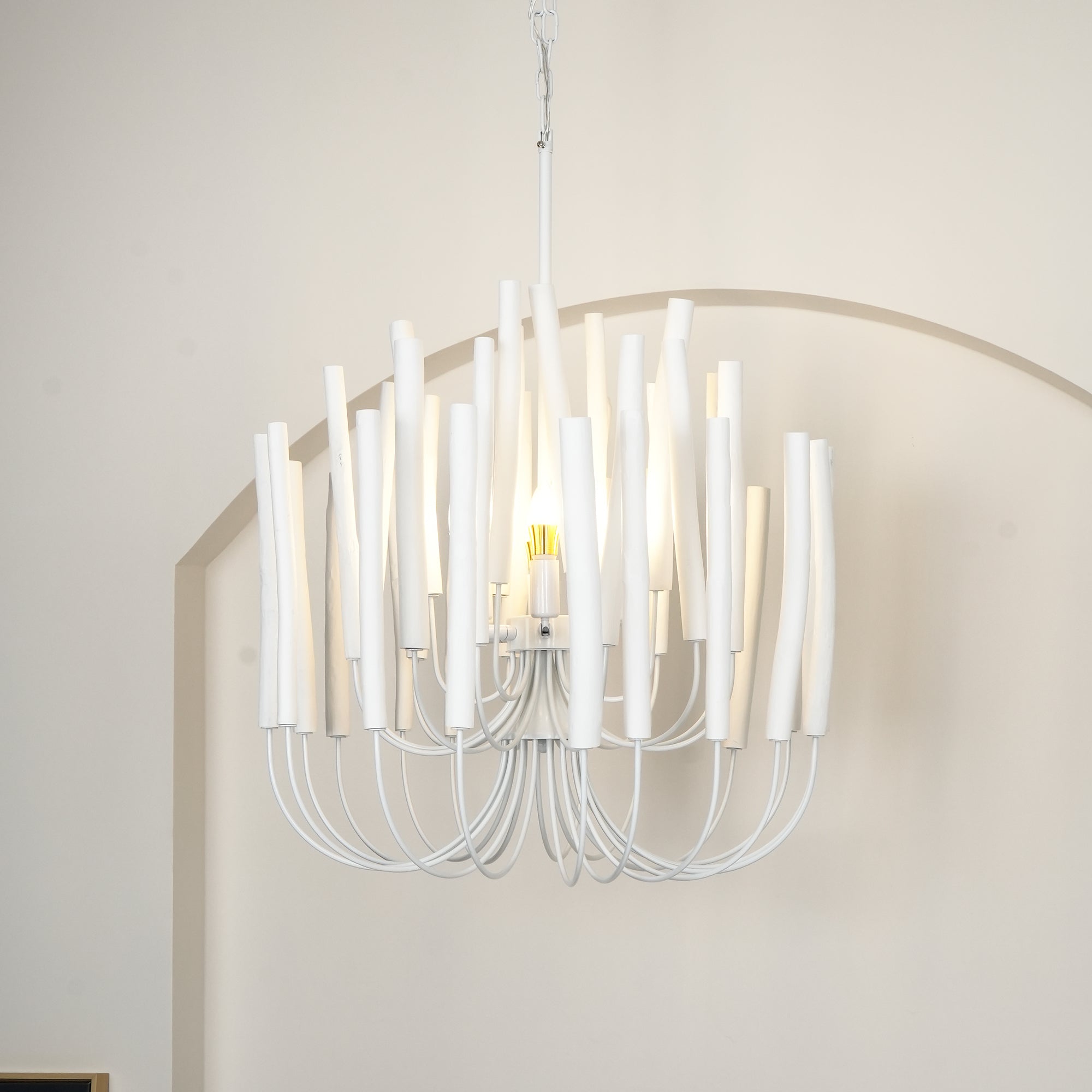Nyphaiel Postmodern Luxury Wood Chandelier - Neutral Decor