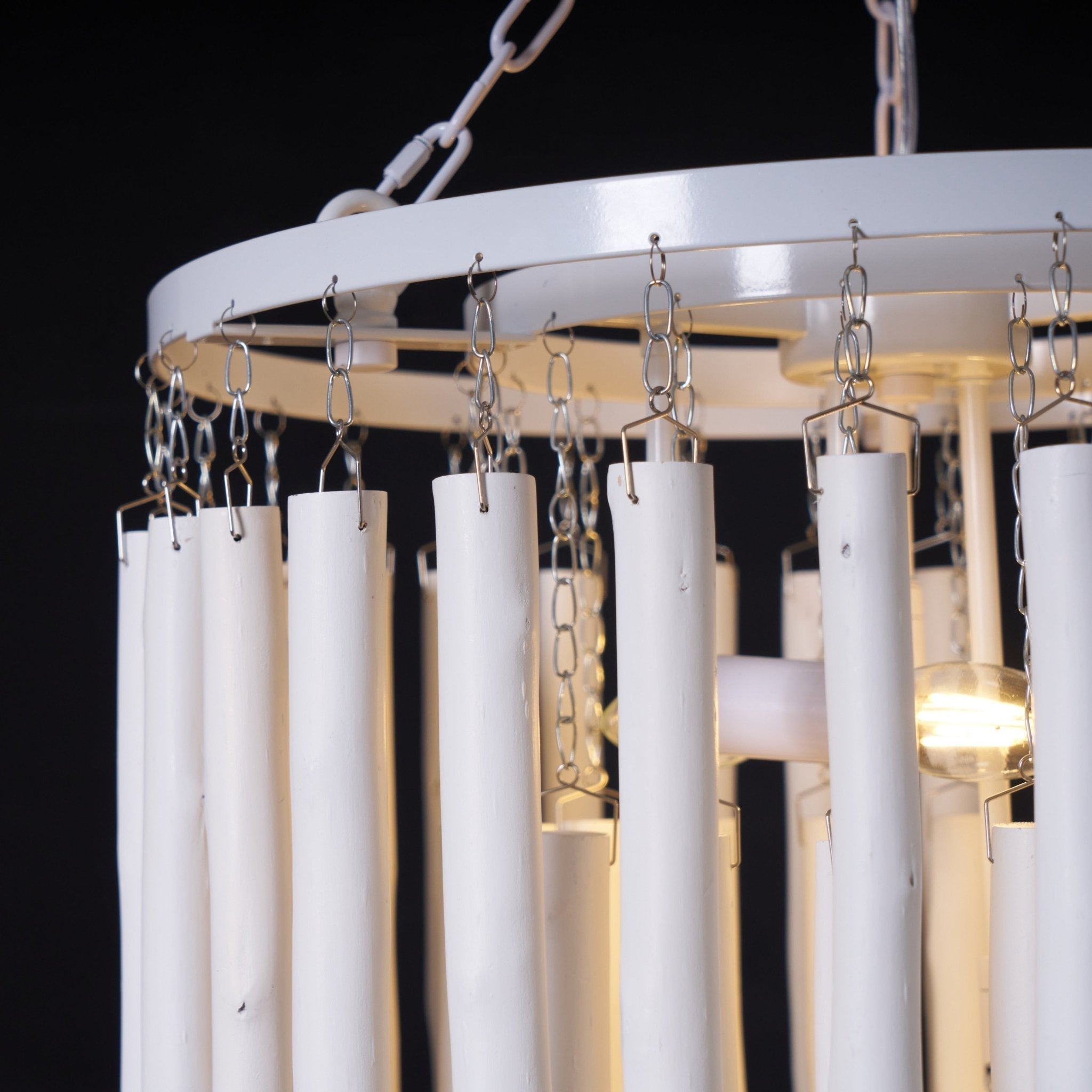 Nyphaiel Postmodern Luxury Wood Chandelier - Neutral Decor