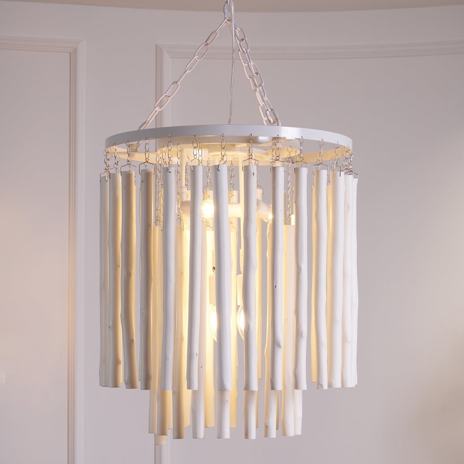 Nyphaiel Postmodern Luxury Wood Chandelier - Neutral Decor