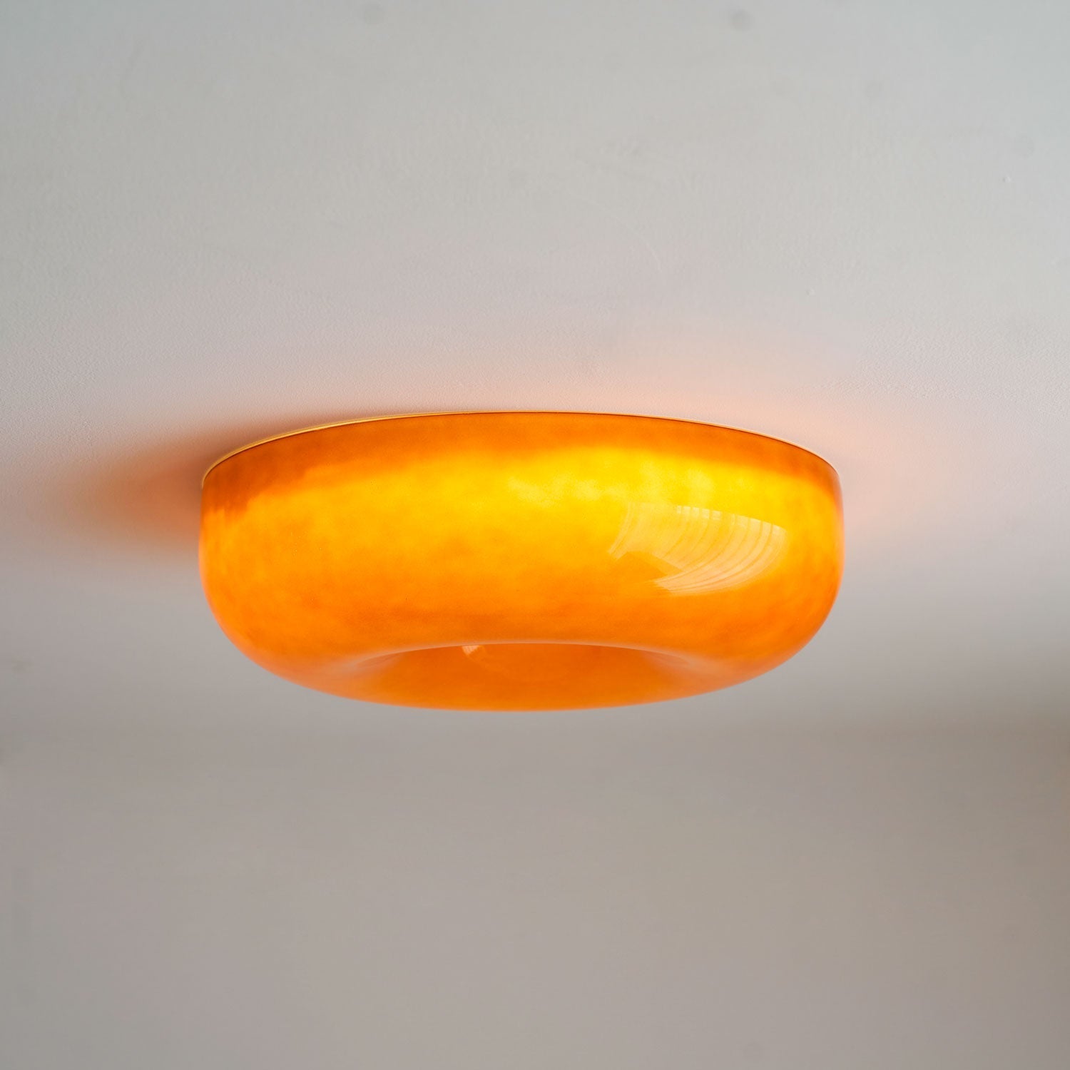 Rosemont Swirl Glass Flush Mount Ceiling Light
