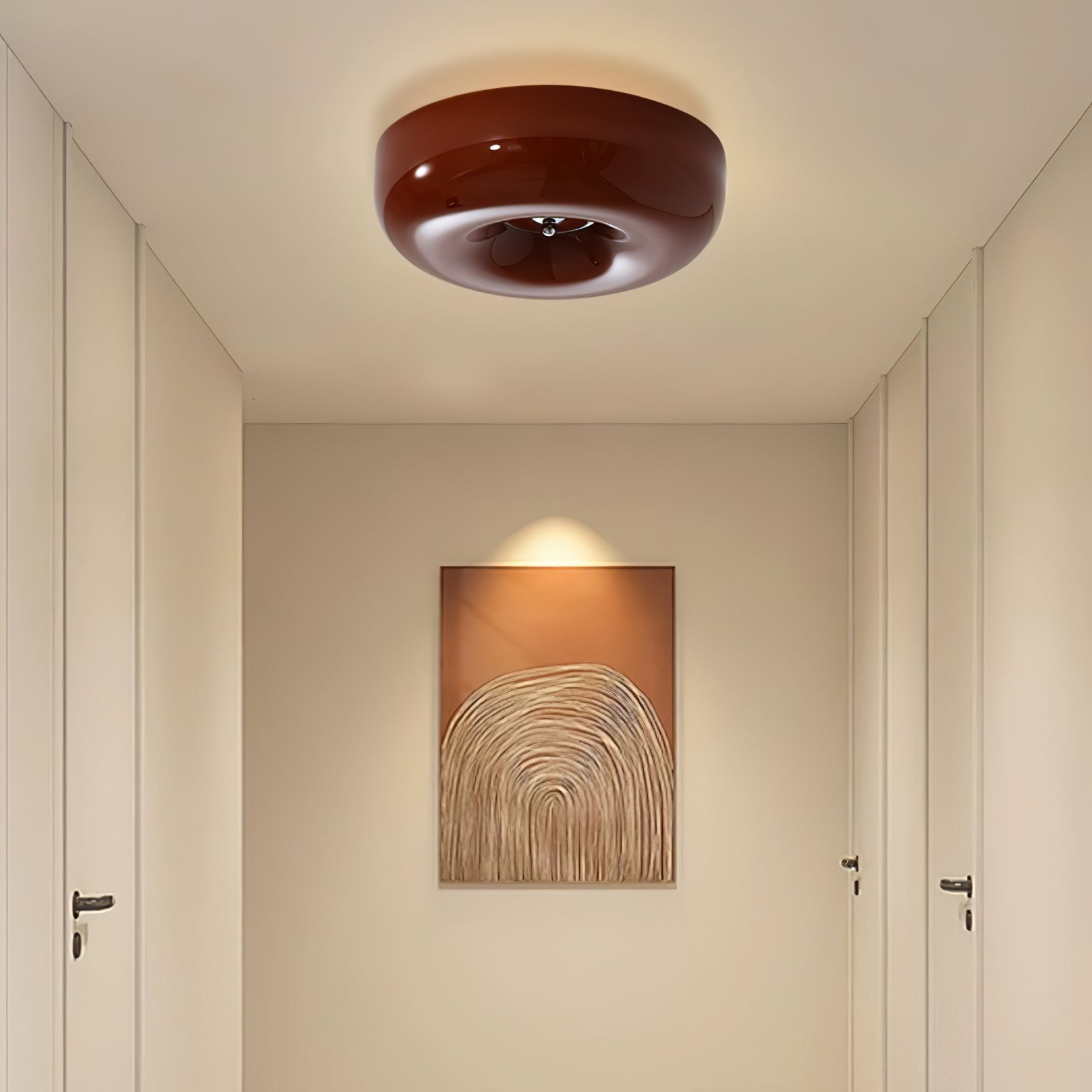 Rosemont Swirl Glass Flush Mount Ceiling Light