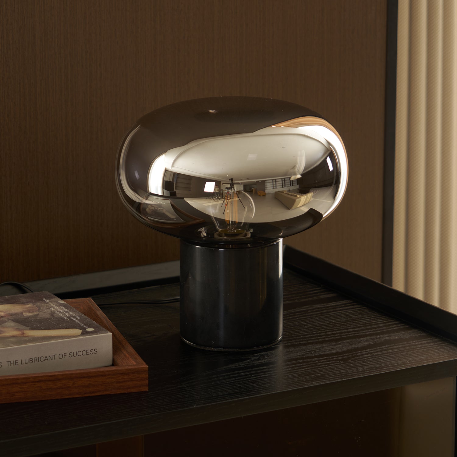 Rova Marble Industrial Table Lamp - Neutral Decor