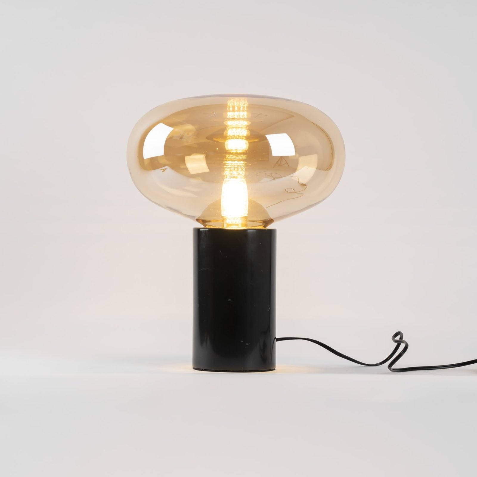 Rova Marble Industrial Table Lamp - Neutral Decor