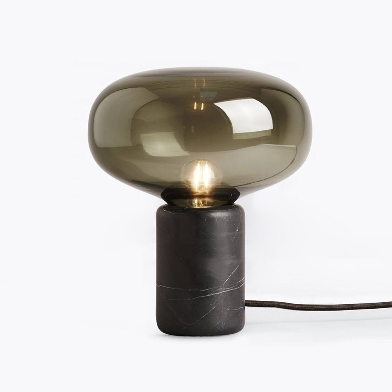 Rova Marble Industrial Table Lamp - Neutral Decor