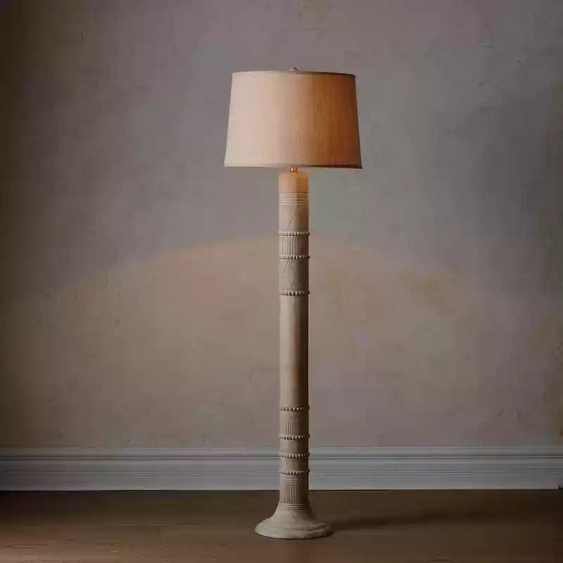 Eldon Rustic Wood Floor Lamp