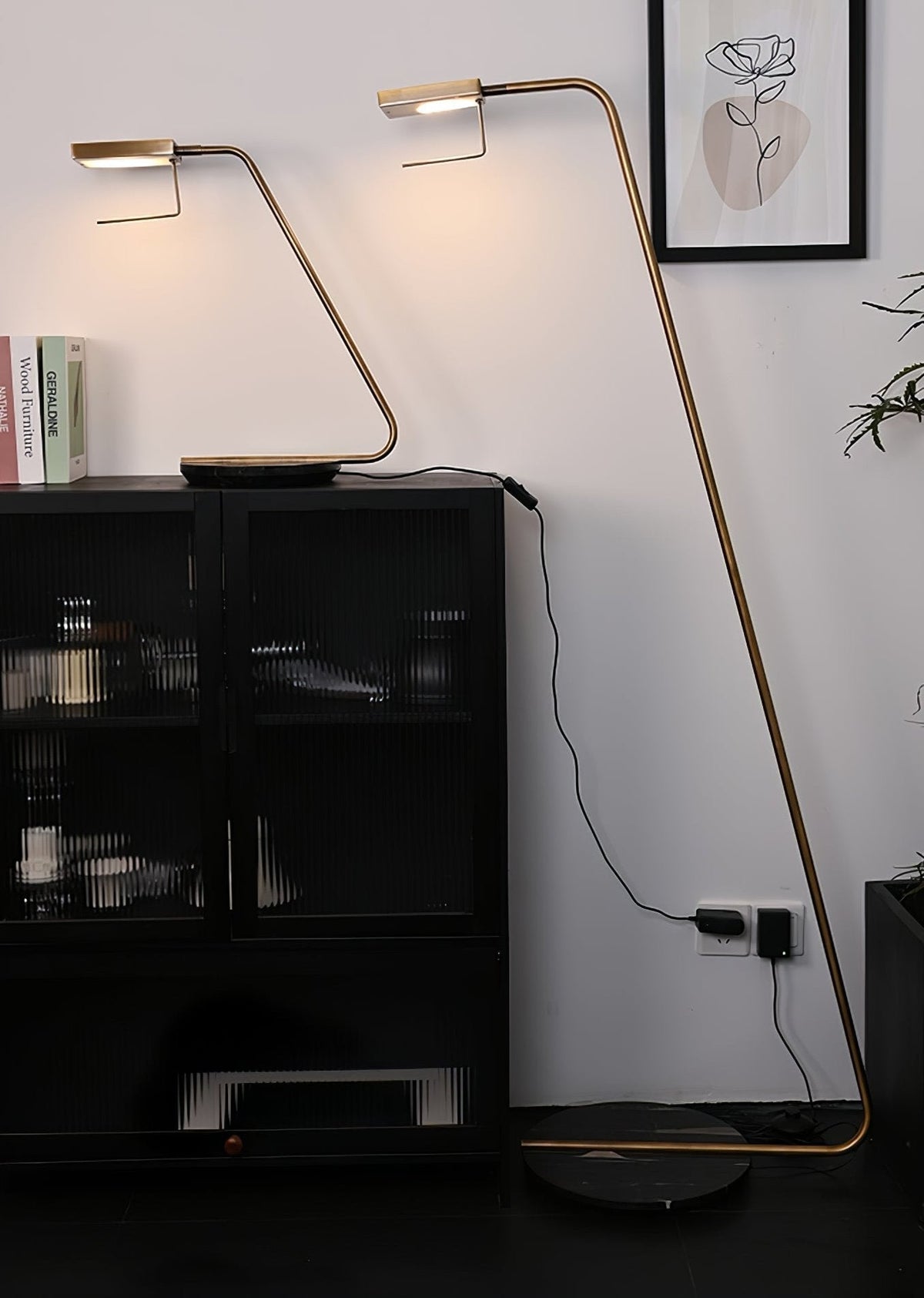 Petivine Minimalist Marble Floor Lamp
