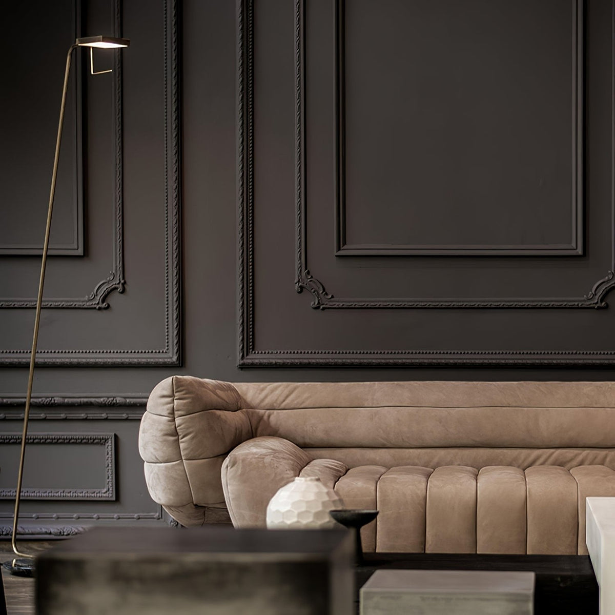 Petivine Minimalist Marble Floor Lamp