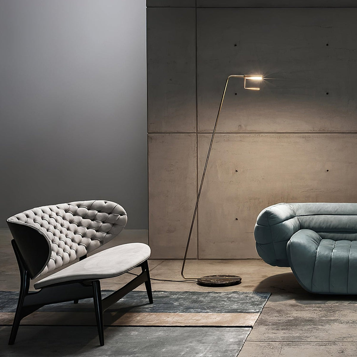 Petivine Minimalist Marble Floor Lamp