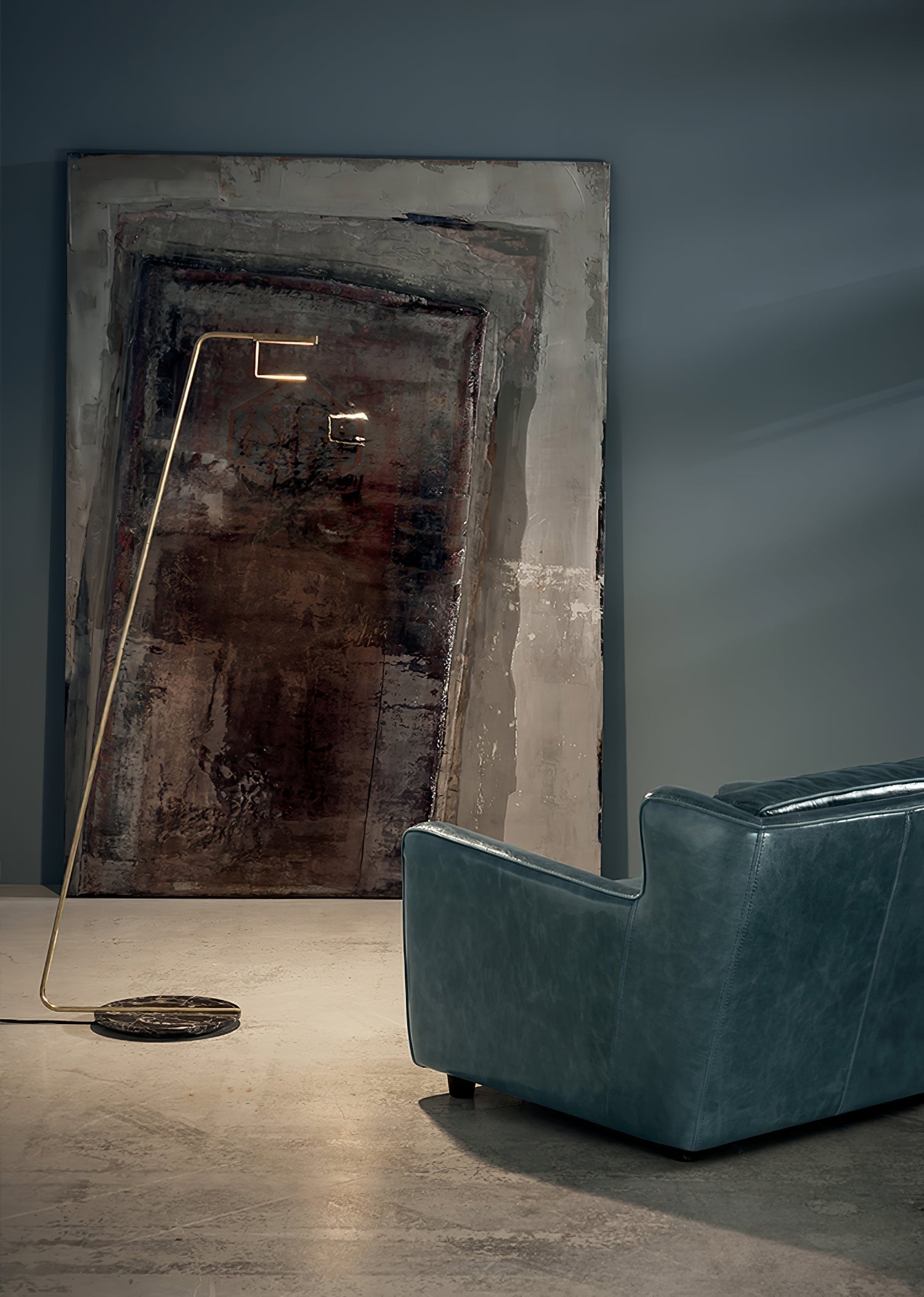 Petivine Minimalist Marble Floor Lamp