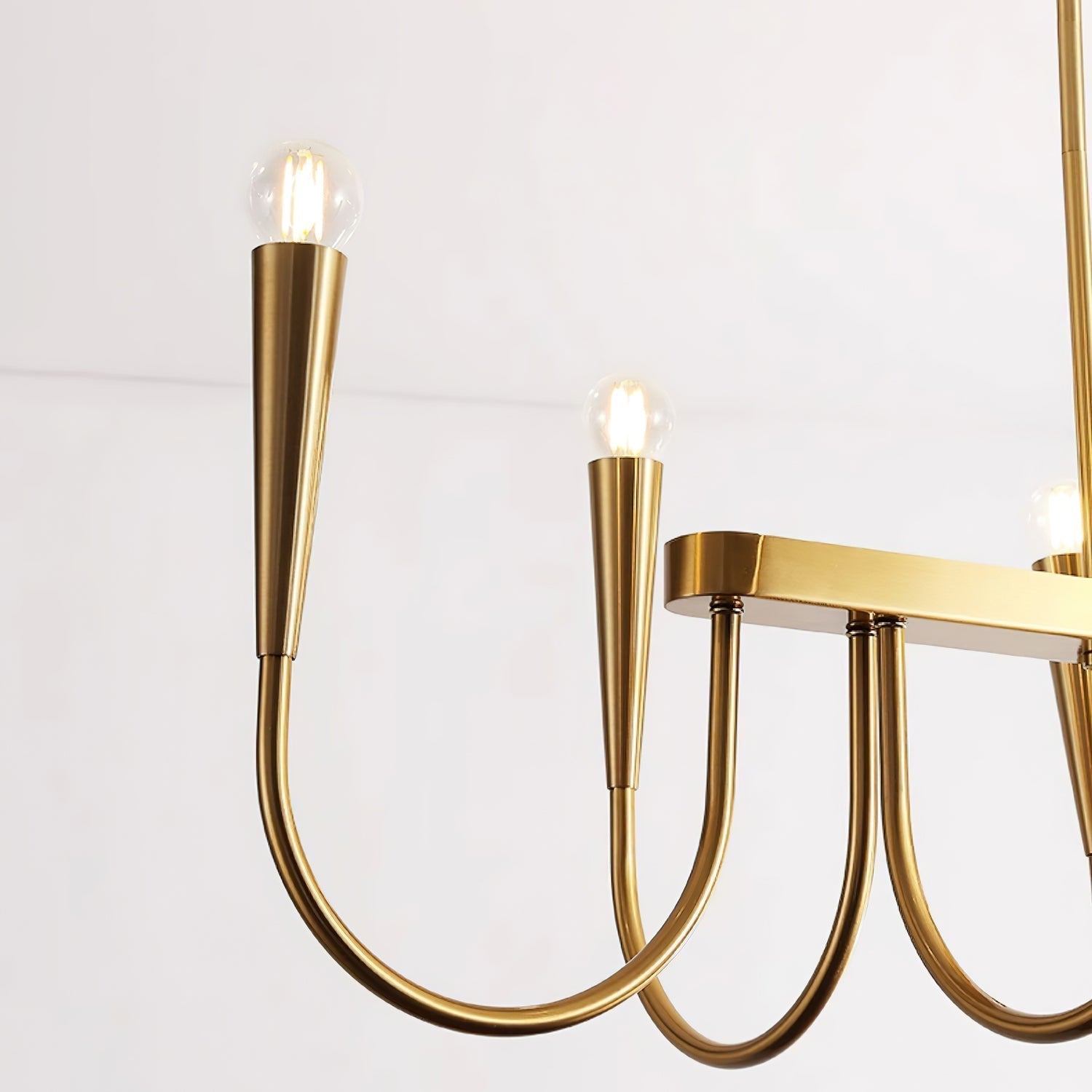Oriiora Chandelier Gold Symphony Curved Elegant