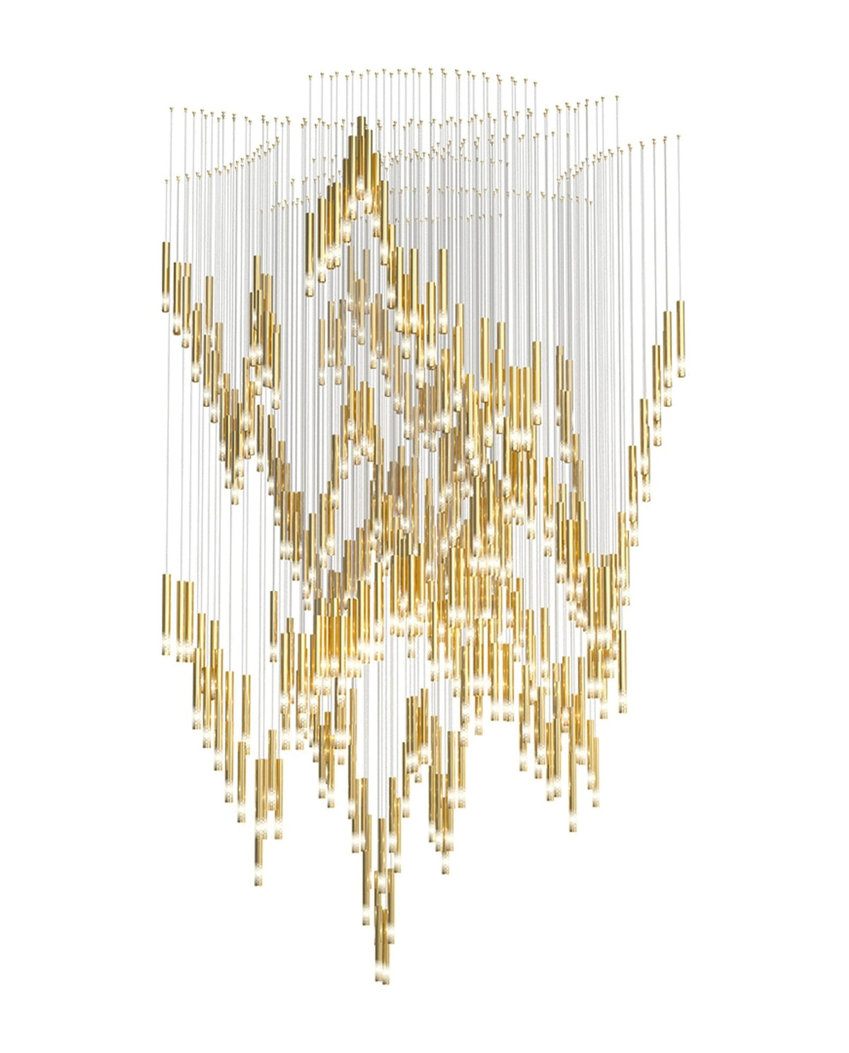 Ovynira Gold Rod Chandelier