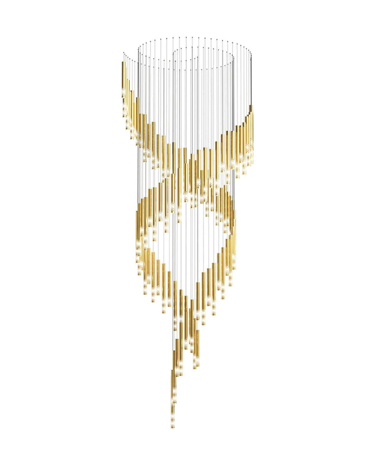 Ovynira Gold Rod Chandelier