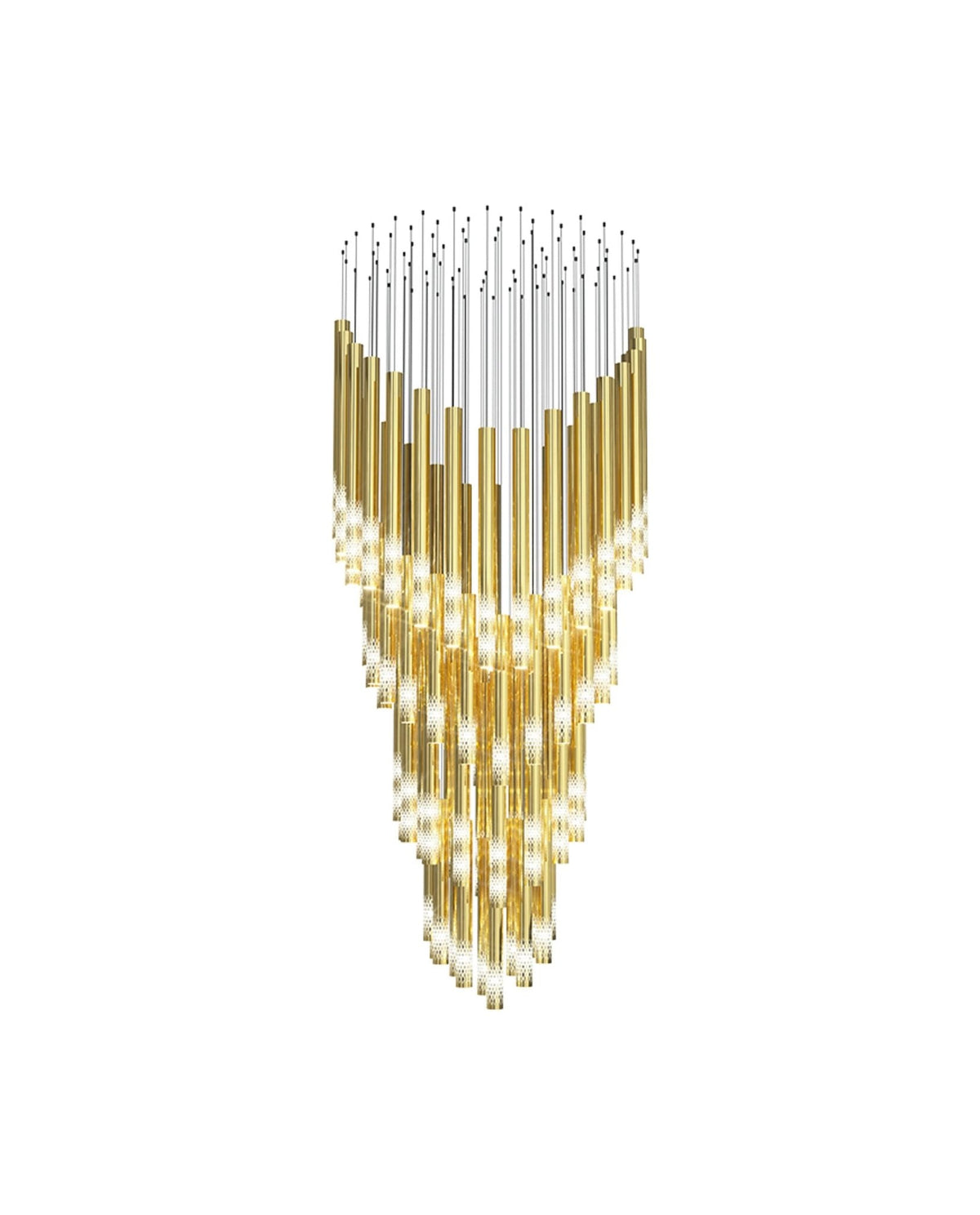 Ovynira Gold Rod Chandelier