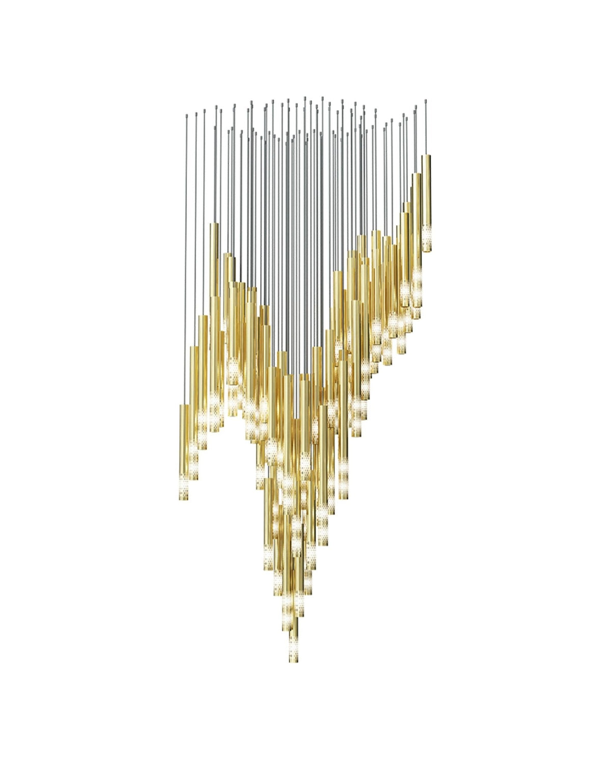 Ovynira Gold Rod Chandelier