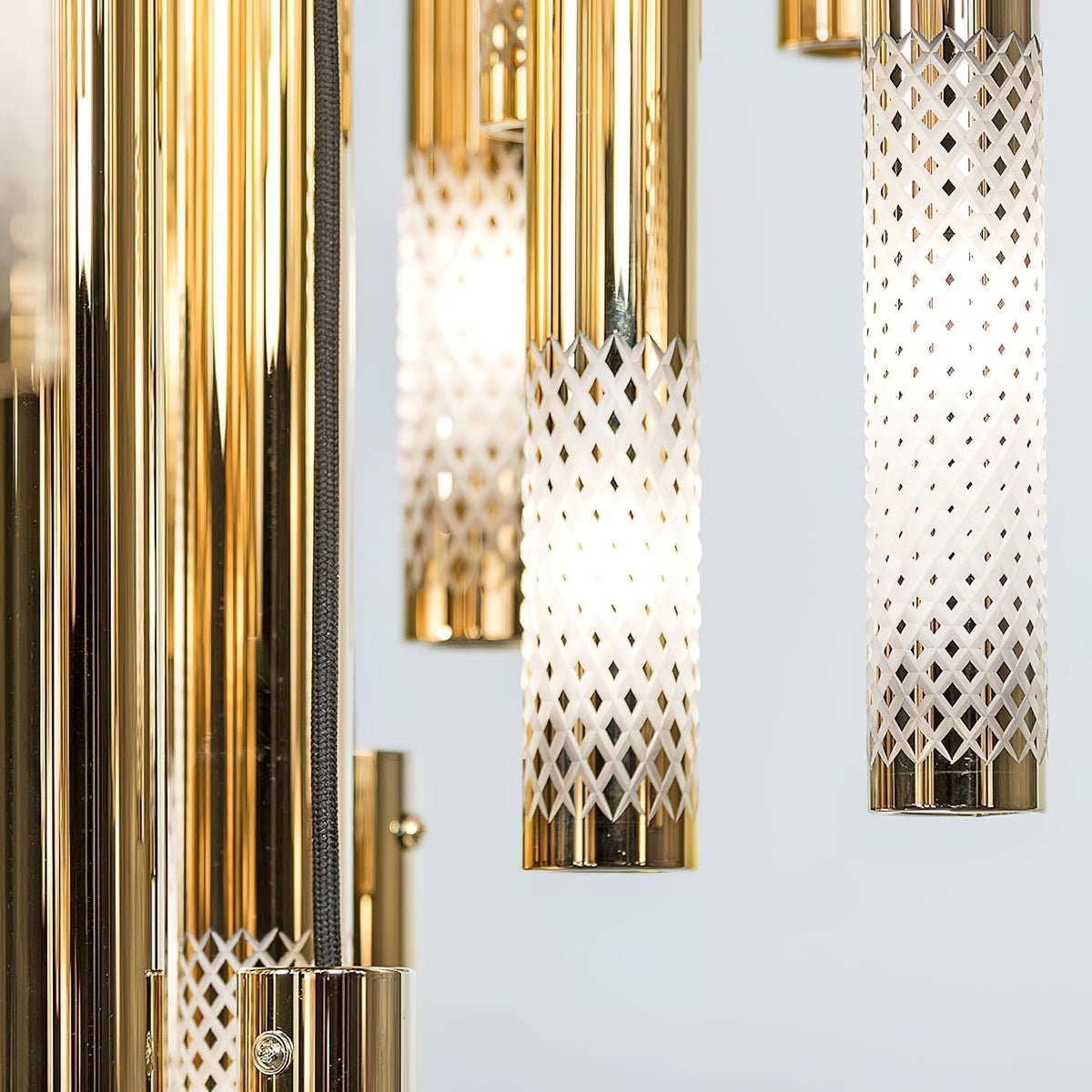 Ovynira Gold Rod Chandelier