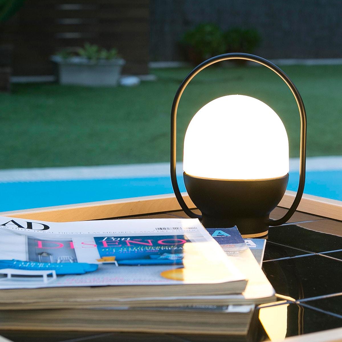Orb Modern Glass Table Lamp