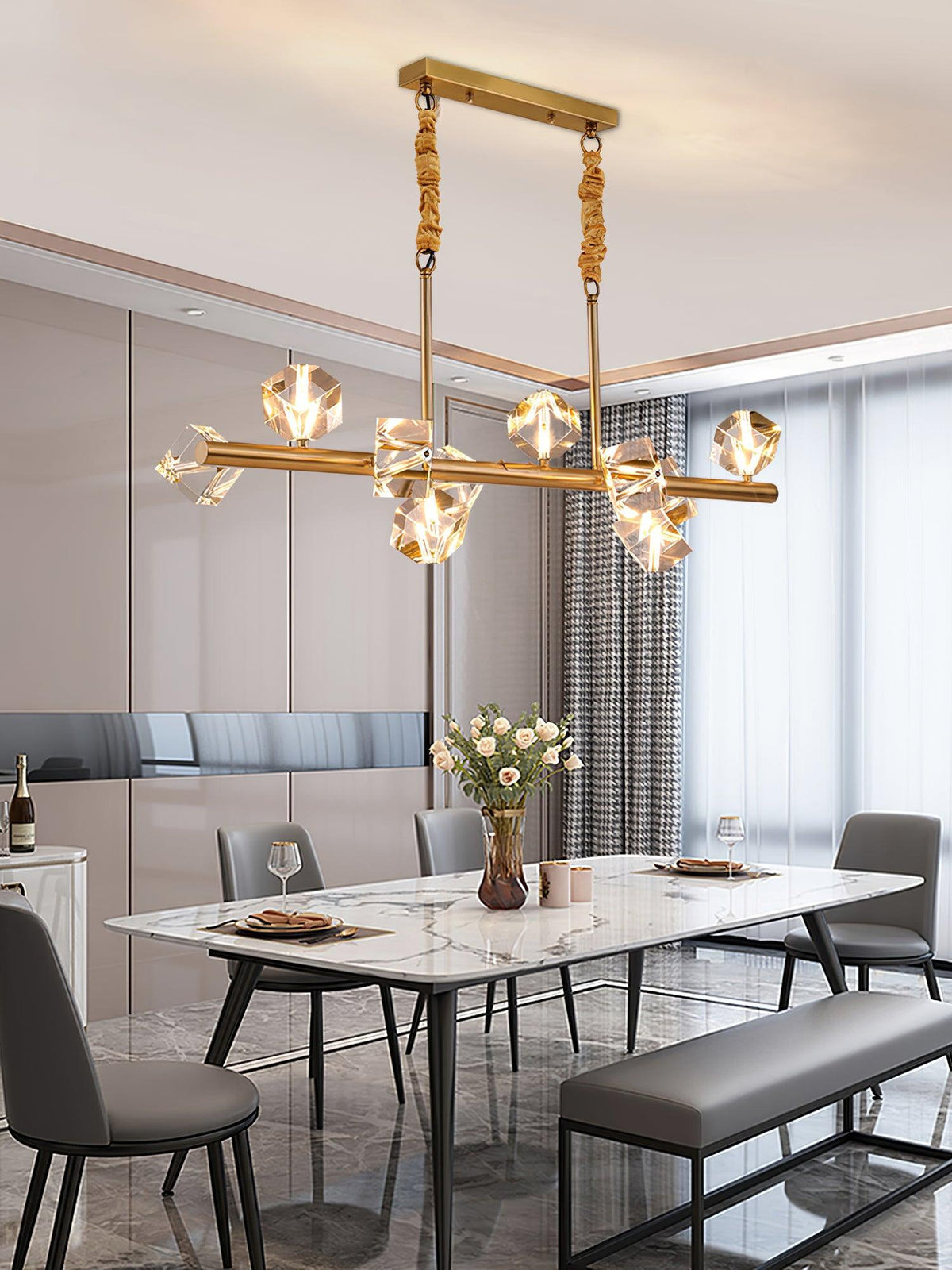 Eurthiel Luxe Crystal Pendant Light