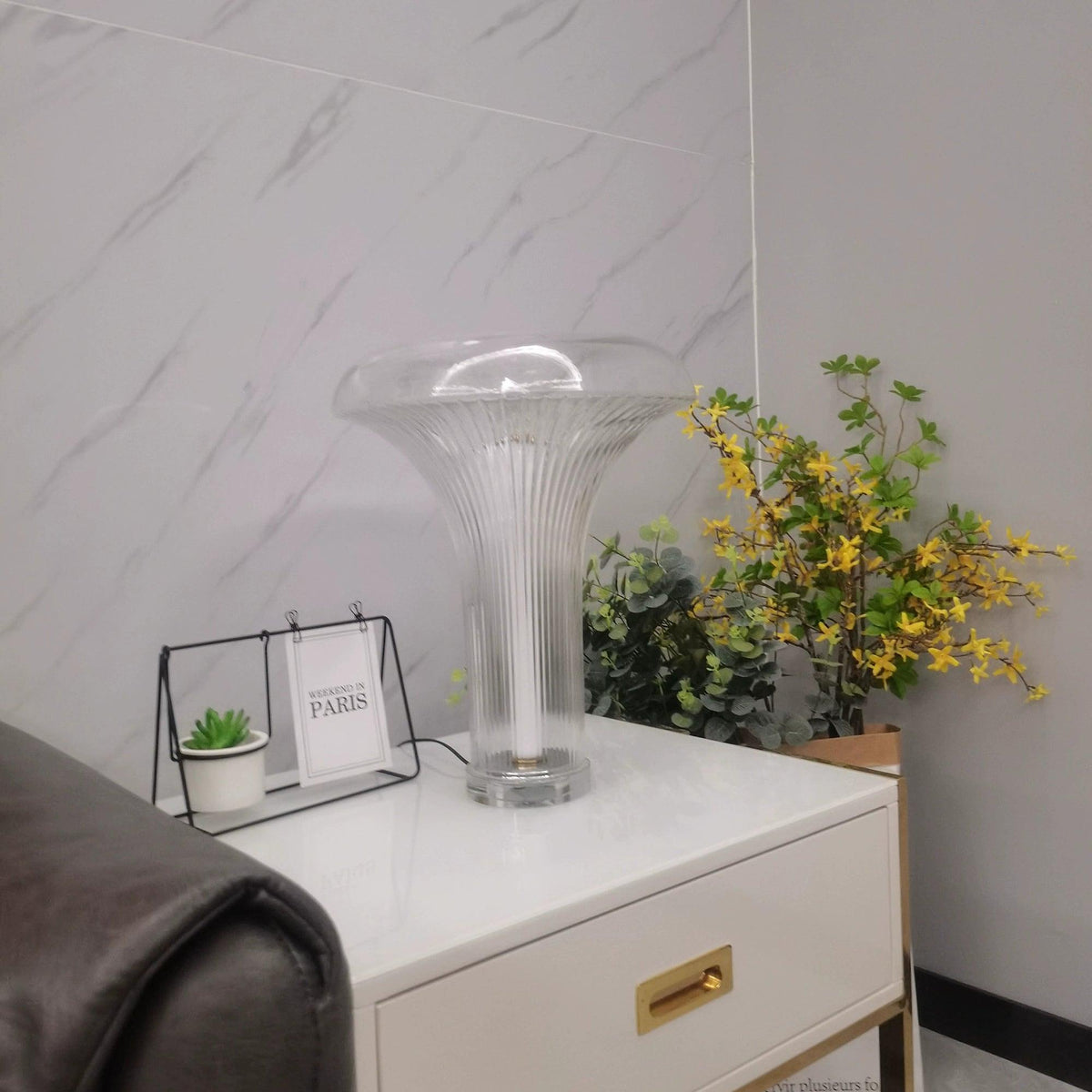 Carl Modern Glass Table Lamp