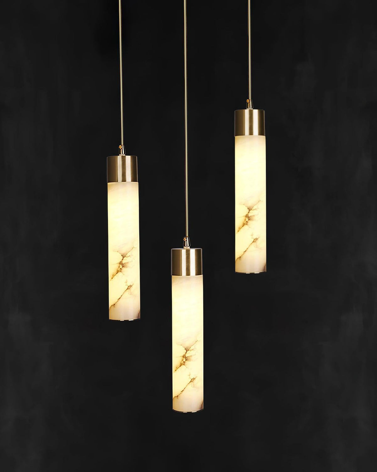 Rin Cylinder Alabaster Pendant Light
