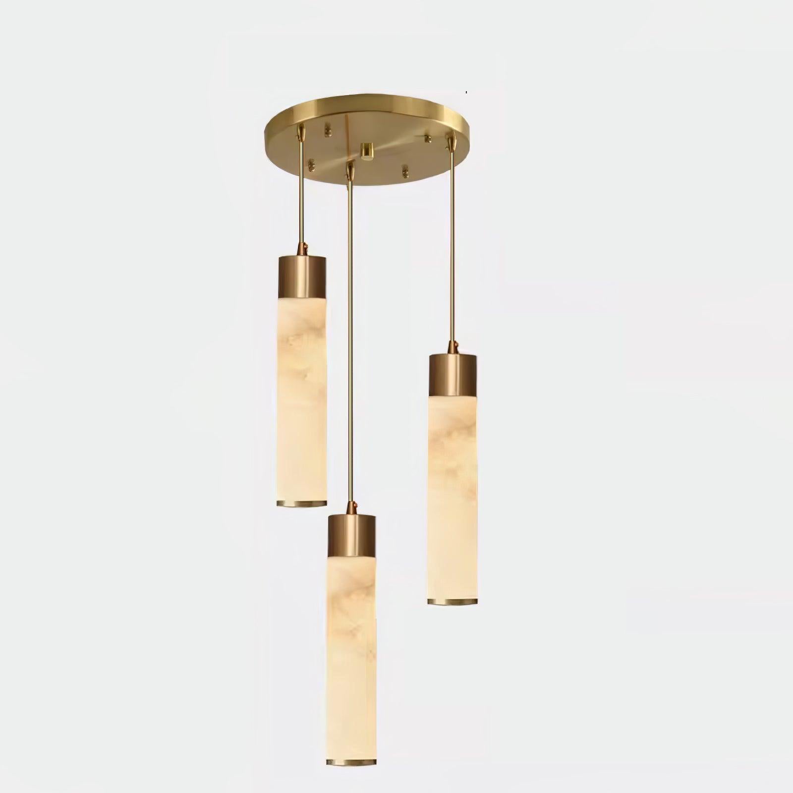 Rin Cylinder Alabaster Pendant Light