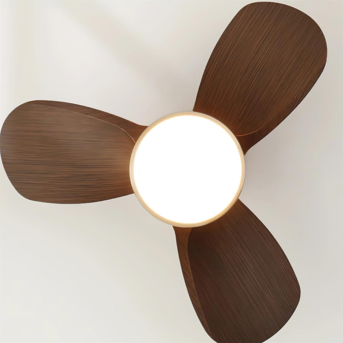 Rinerel Modern Wood Ceiling Fan Light
