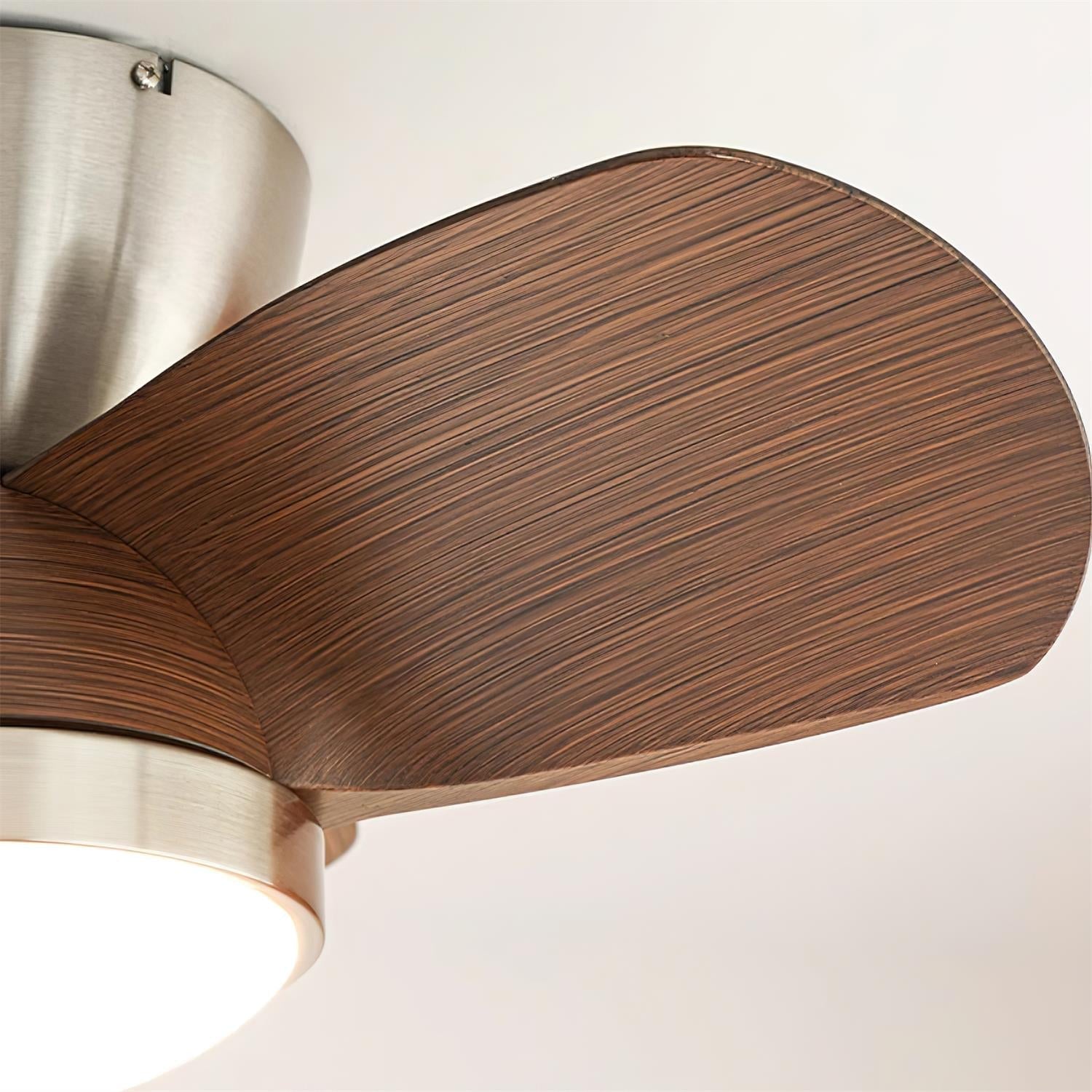 Rinerel Modern Wood Ceiling Fan Light