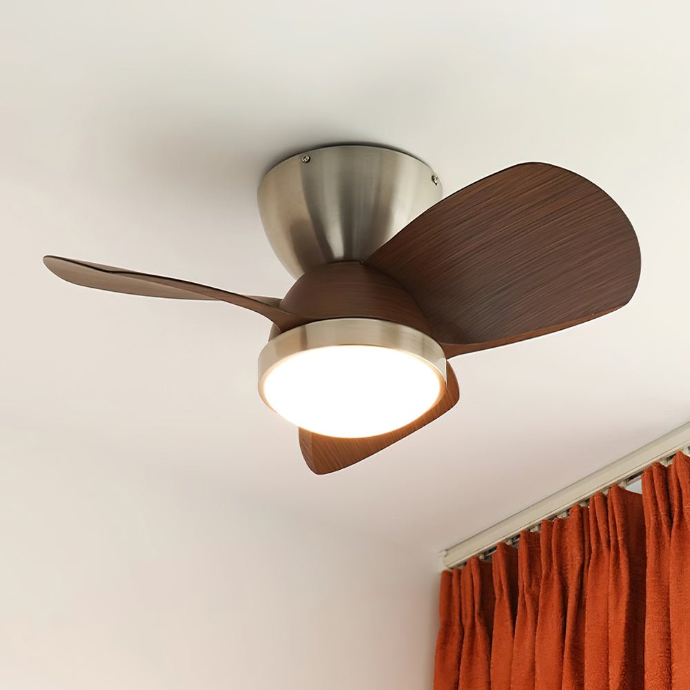 Rinerel Modern Wood Ceiling Fan Light