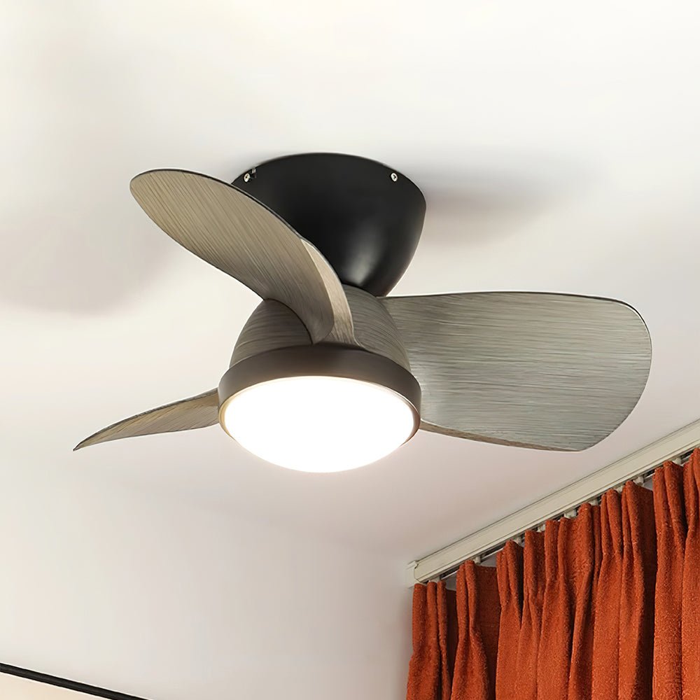 Rinerel Modern Wood Ceiling Fan Light