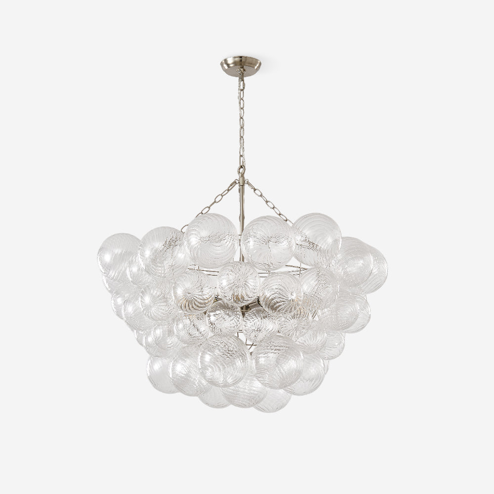Talia Chandelier Glass Sphere Cascade - Neutral Decor