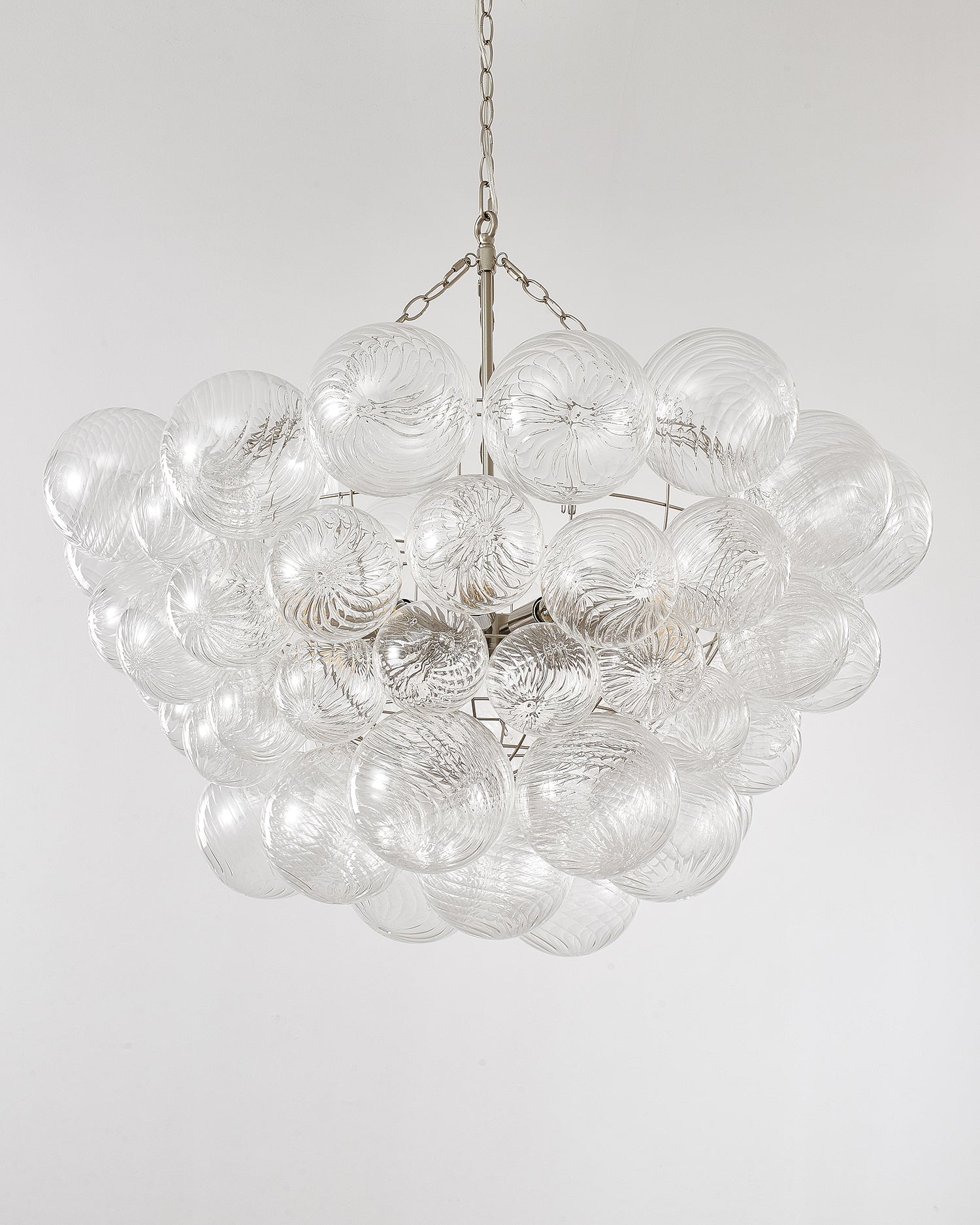 Talia Chandelier Glass Sphere Cascade - Neutral Decor