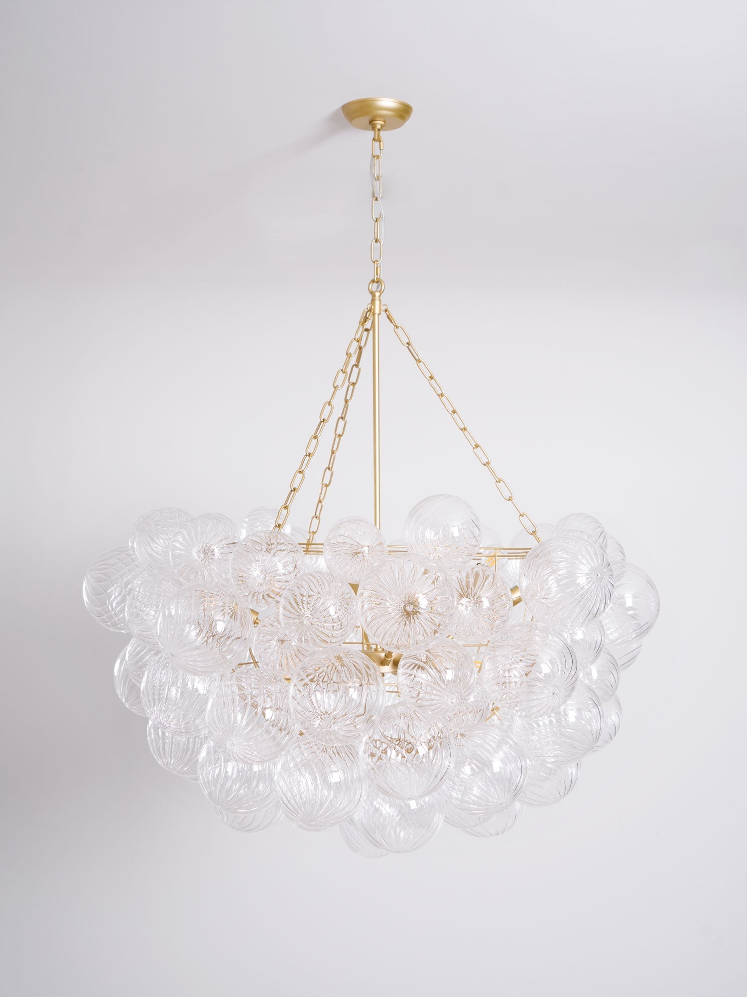 Talia Chandelier Glass Sphere Cascade - Neutral Decor