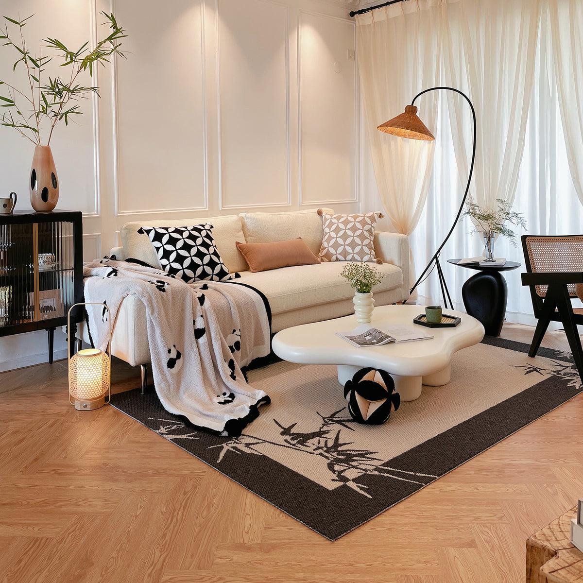 Sombrero Rattan Arc Floor Lamp