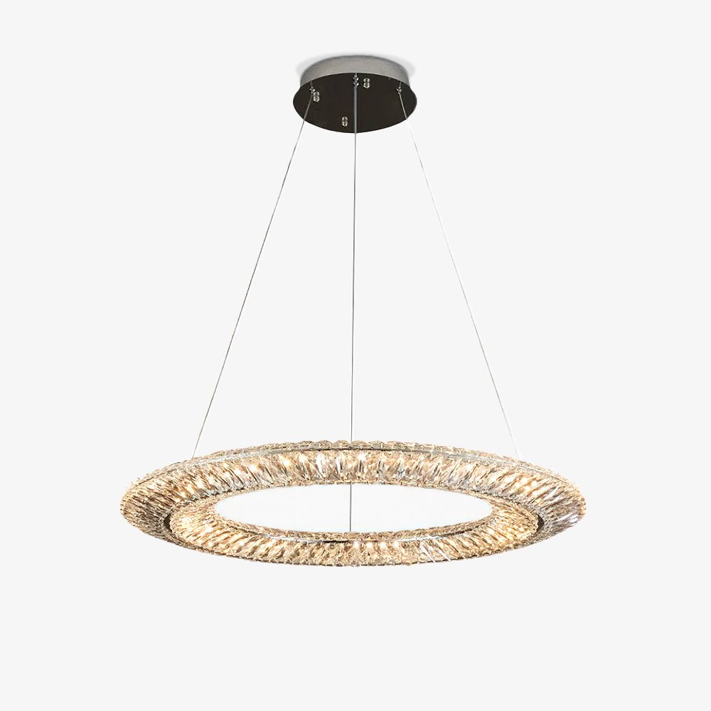 Tev Chandelier Geometric Crystal LED Elegant