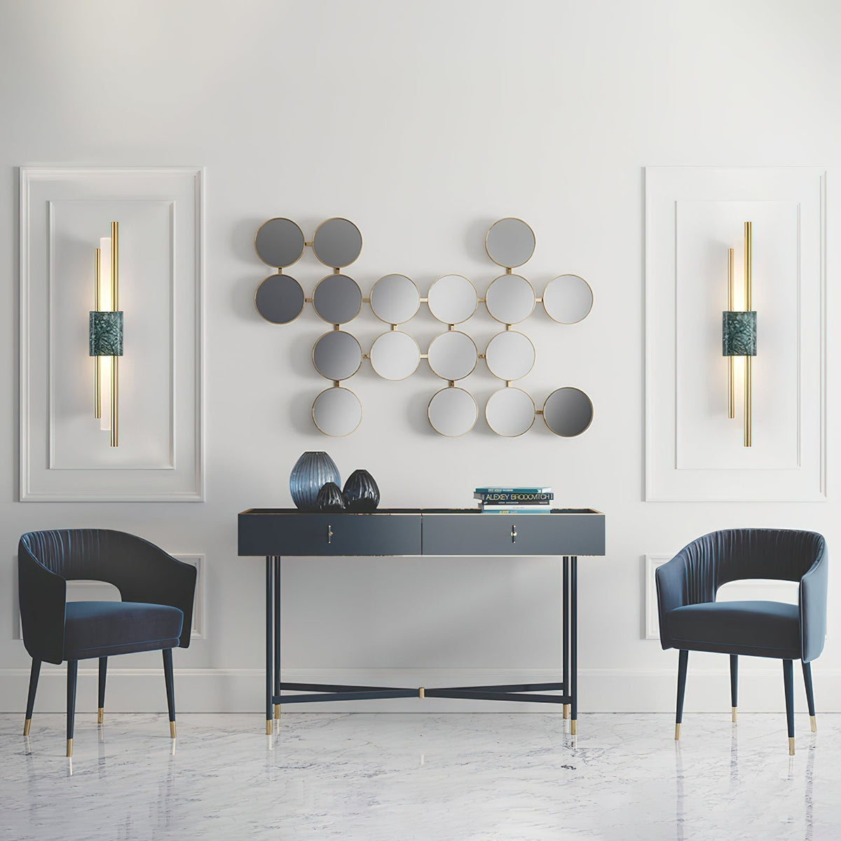 Mirenol Premium Nordic Art Marble Wall Light