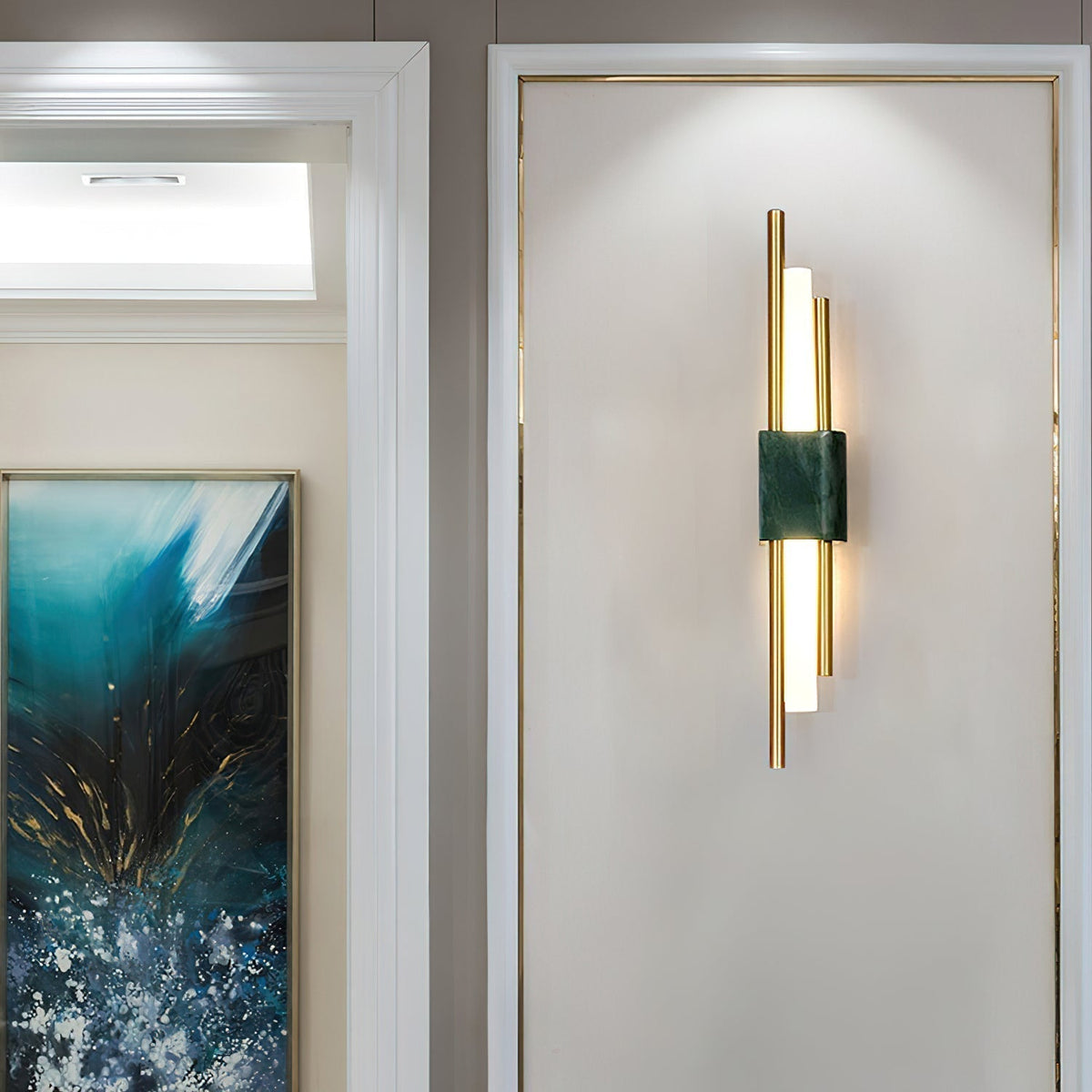Evely Premium Nordic Art Plug In Marble Wall Light