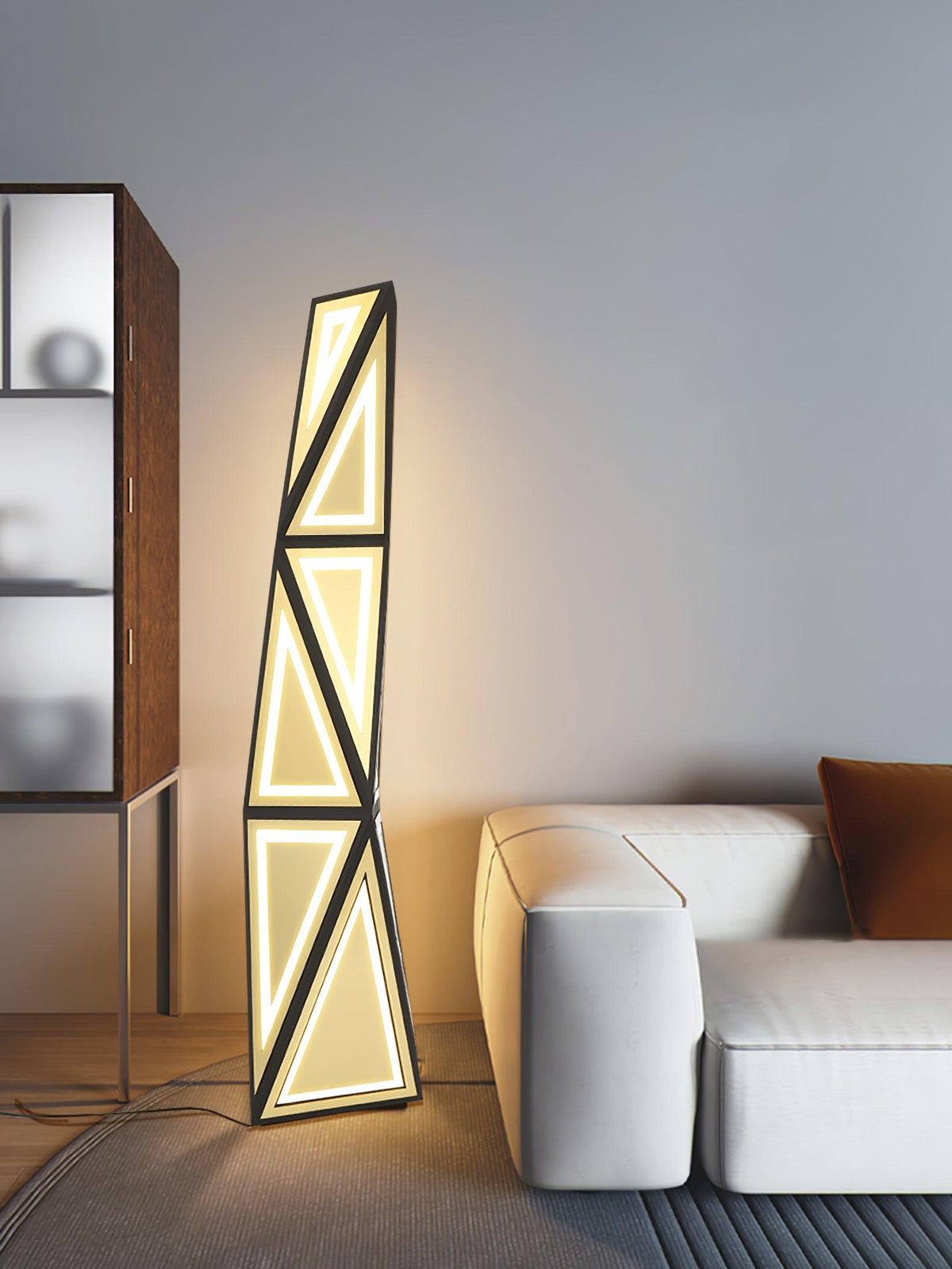 Evvelora Geometric LED Floor Lamp