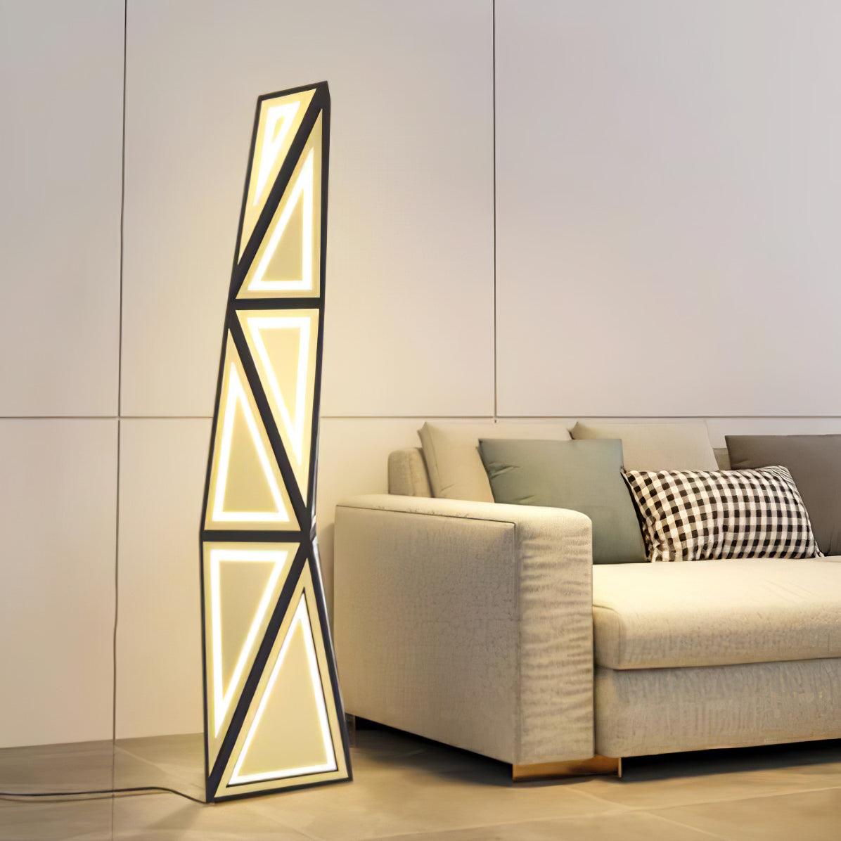 Evvelora Geometric LED Floor Lamp