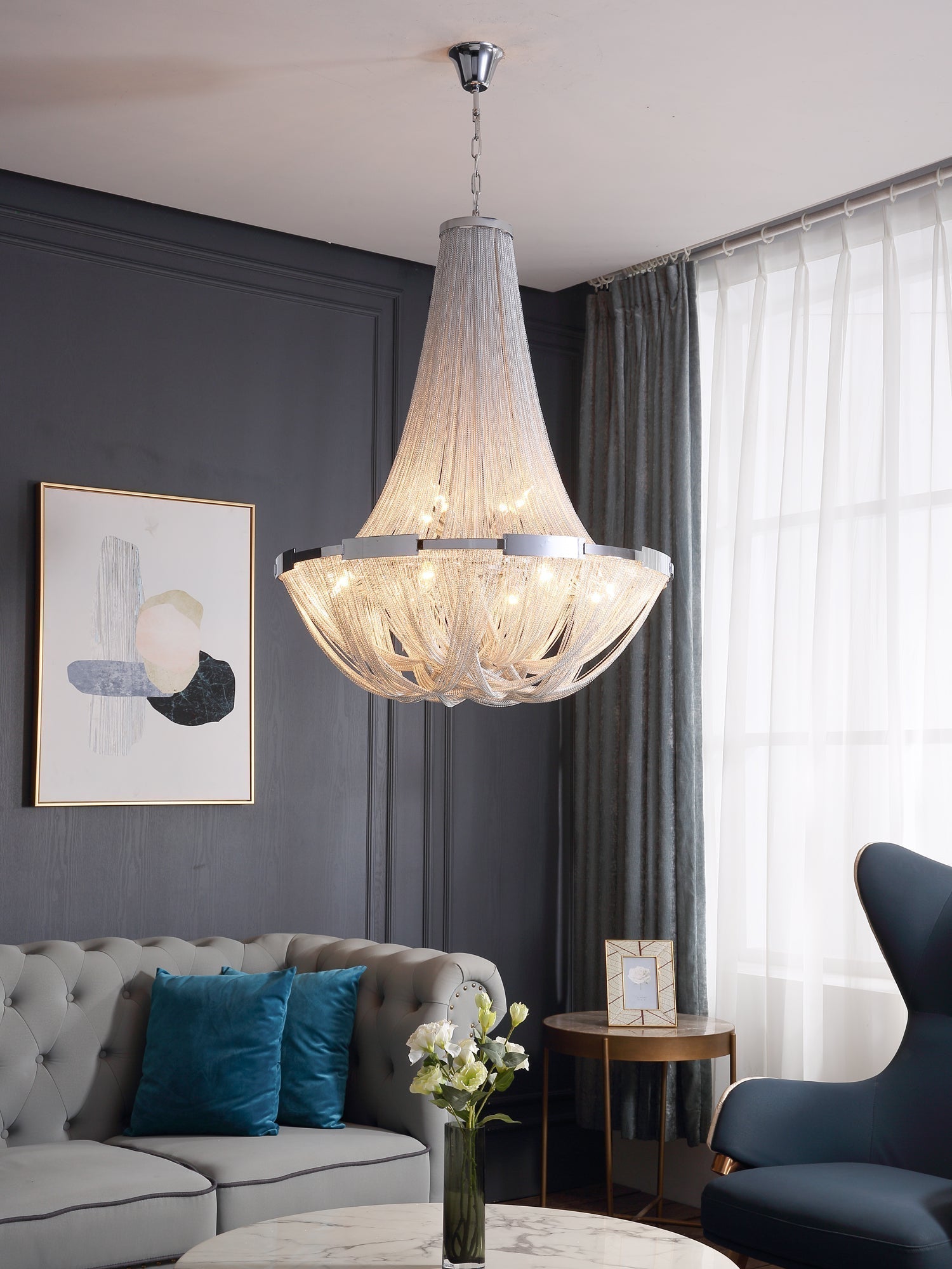 Zylen Chandelier Tassel Aluminum Chain