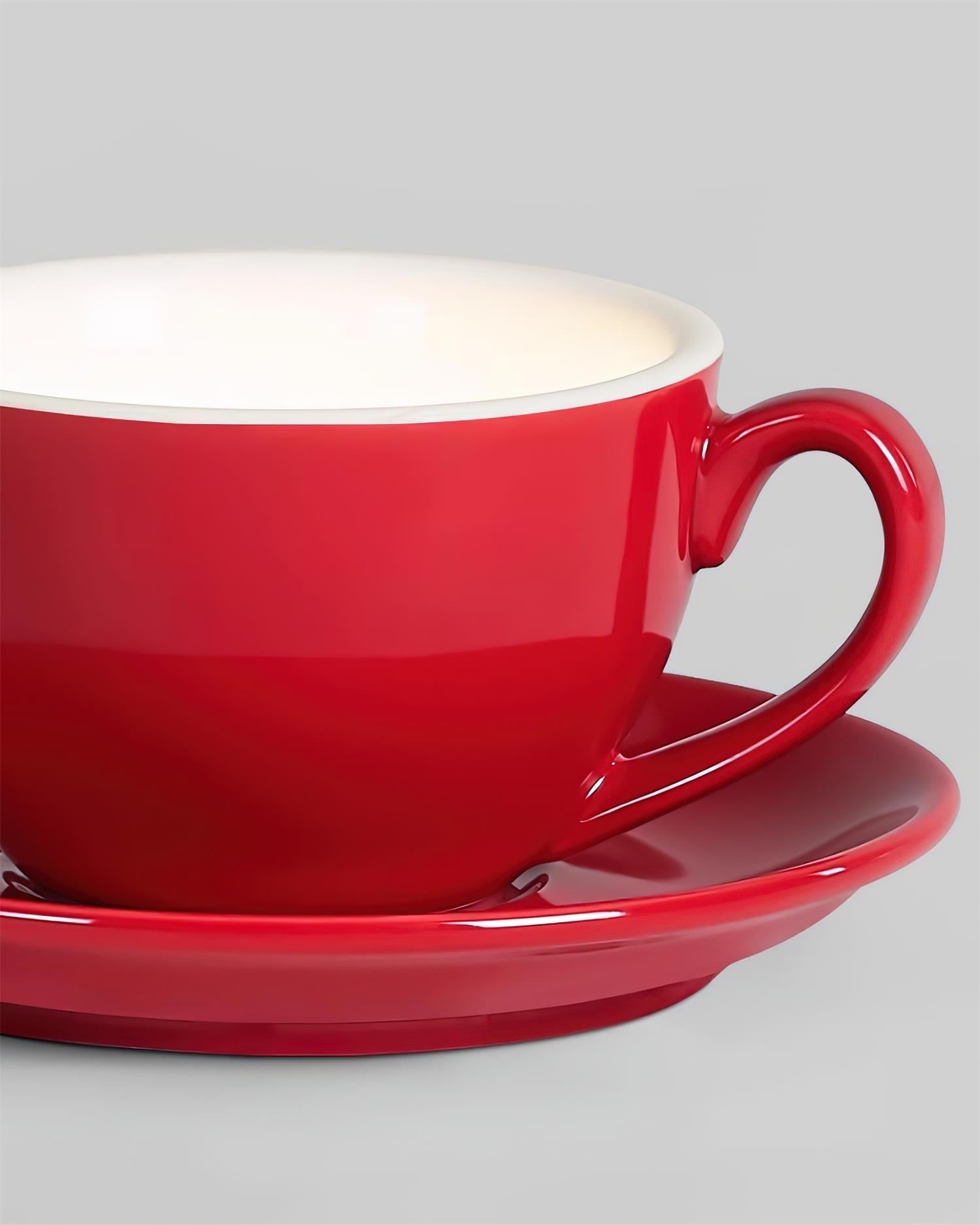 Teacup Ceiling Lamp Red Ceramics - Neutral Decor