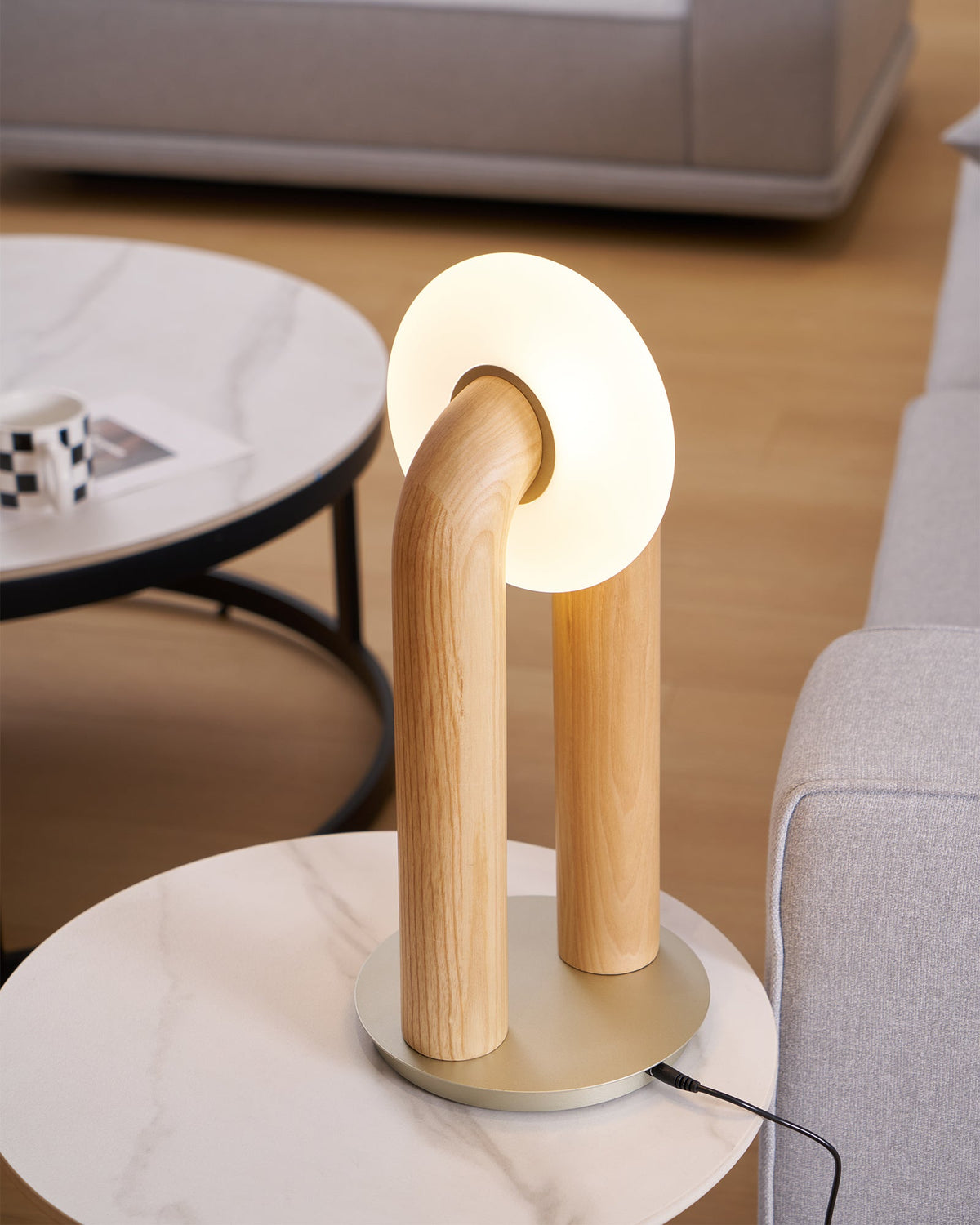 Raelix Wood Vintage Table Lamp