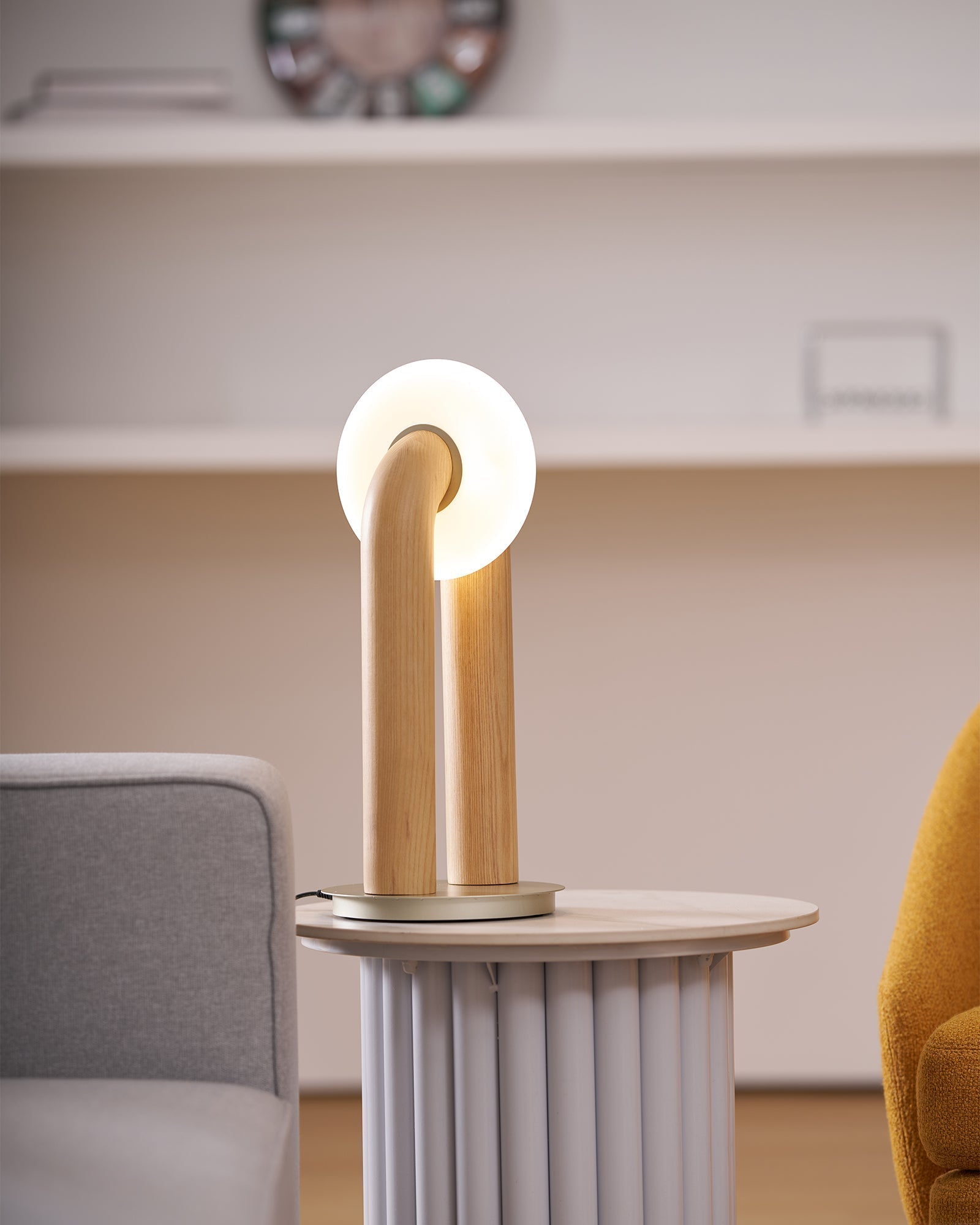 Raelix Wood Vintage Table Lamp