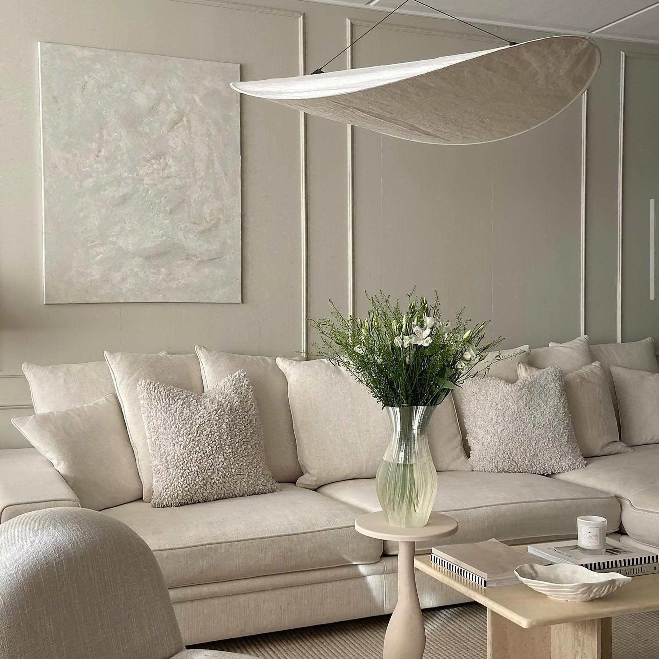 Tense Tyvek Pendant Lamp - Neutral Decor