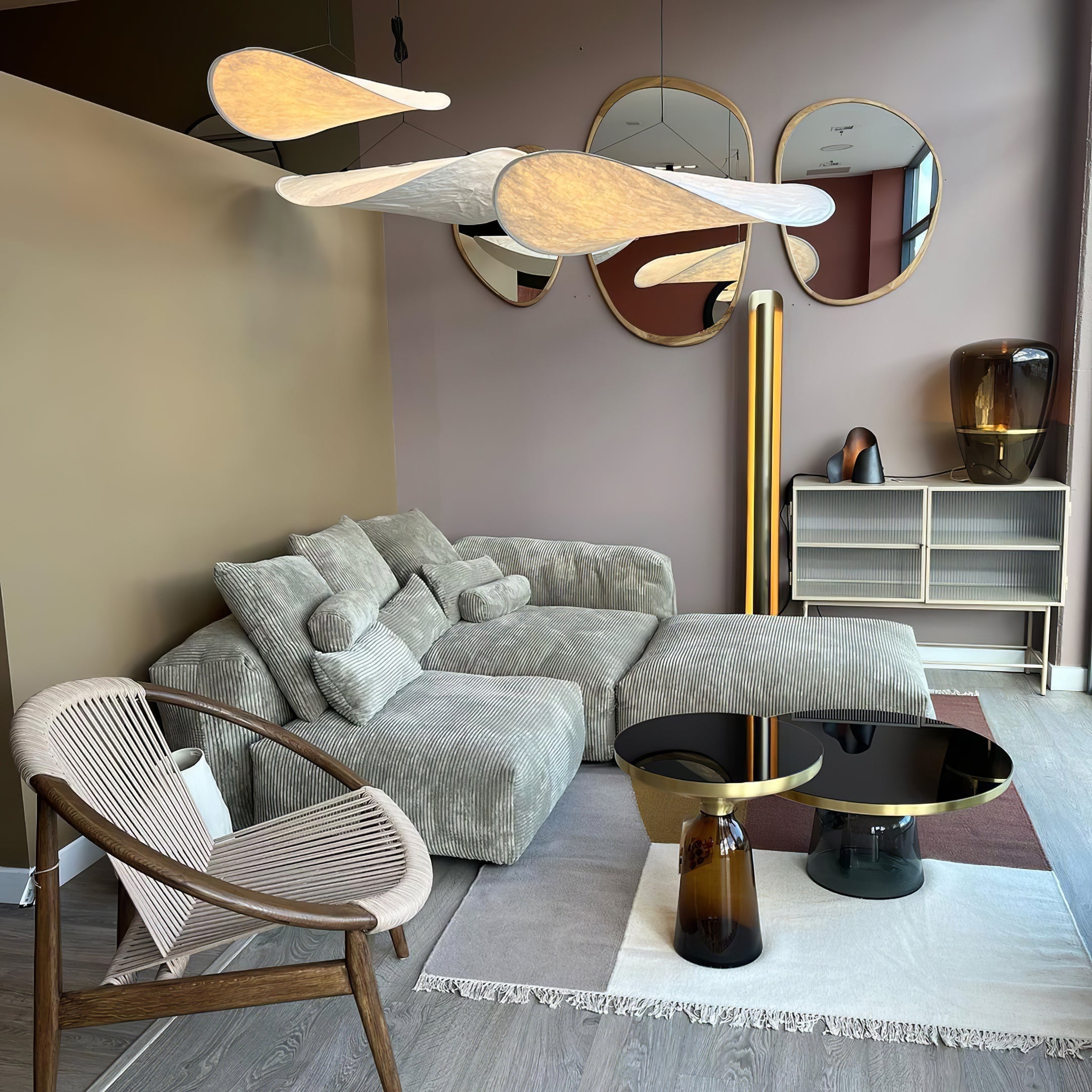 Luminette Minimalist Silk Pendant Light
