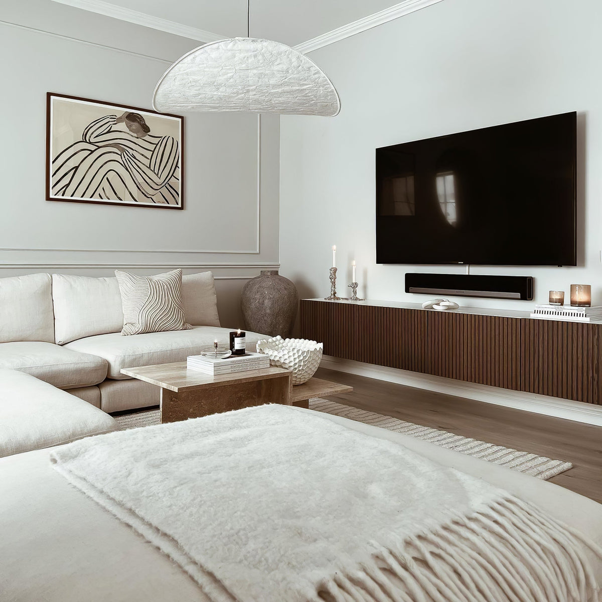 Luminette Minimalist Silk Pendant Light