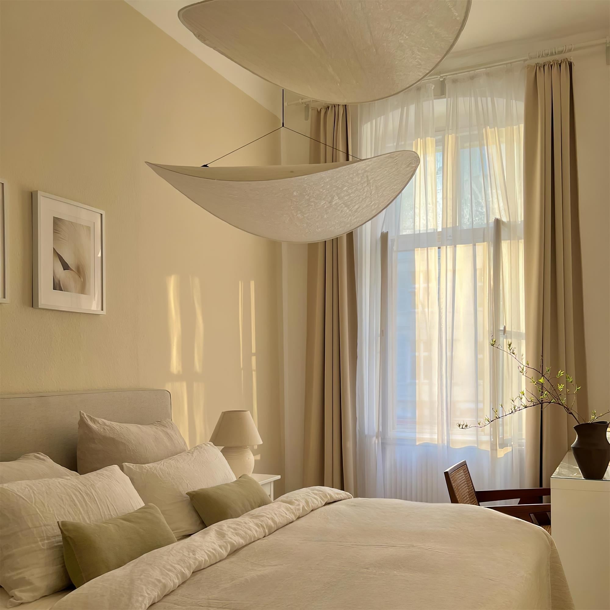Luminette Minimalist Silk Pendant Light