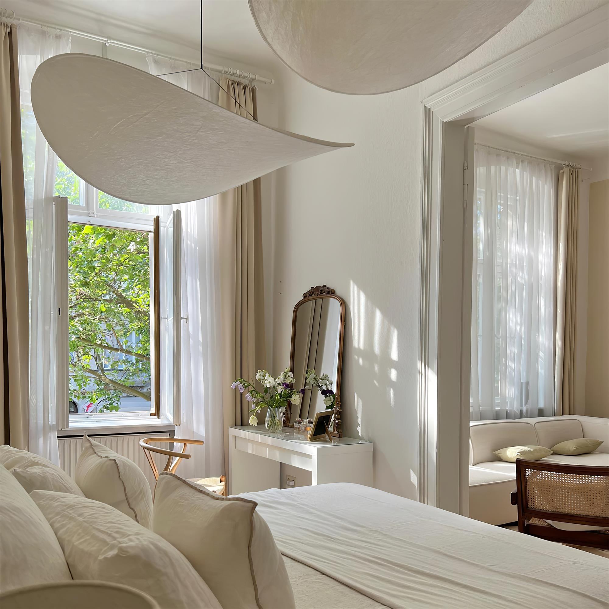 Luminette Minimalist Silk Pendant Light
